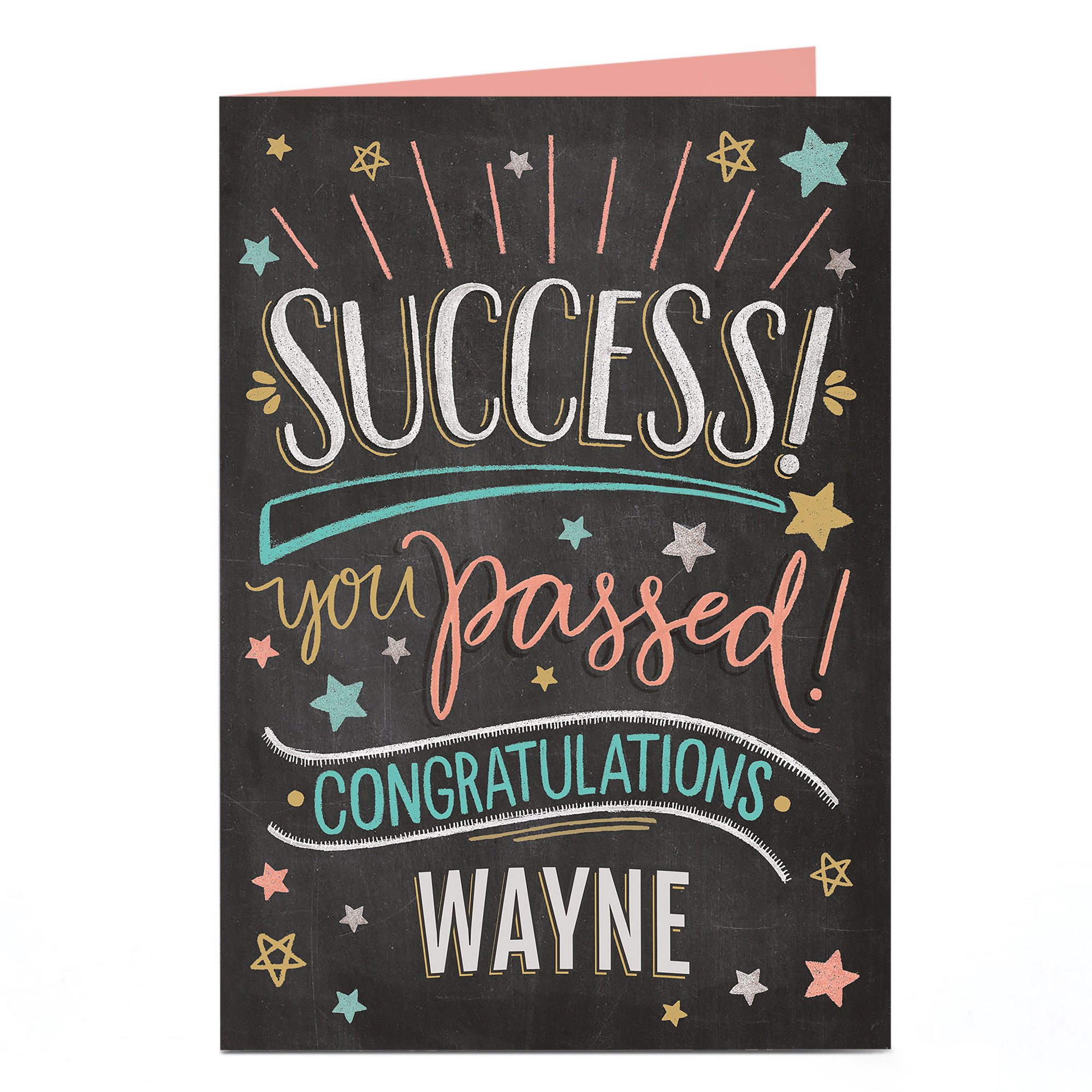 Personalised Congratulations Card - Success!