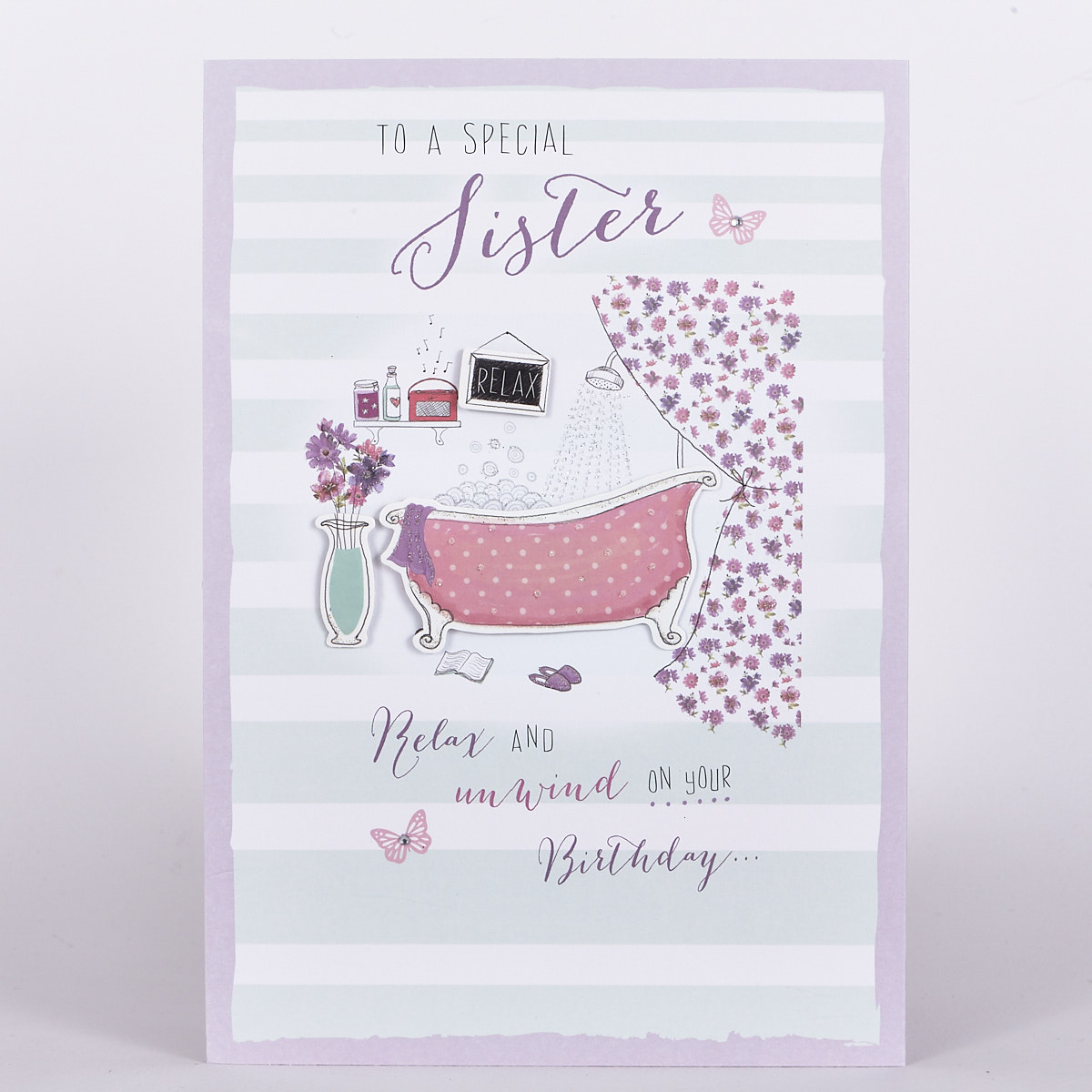 Signature Collection Birthday Card - Sister Bathroom