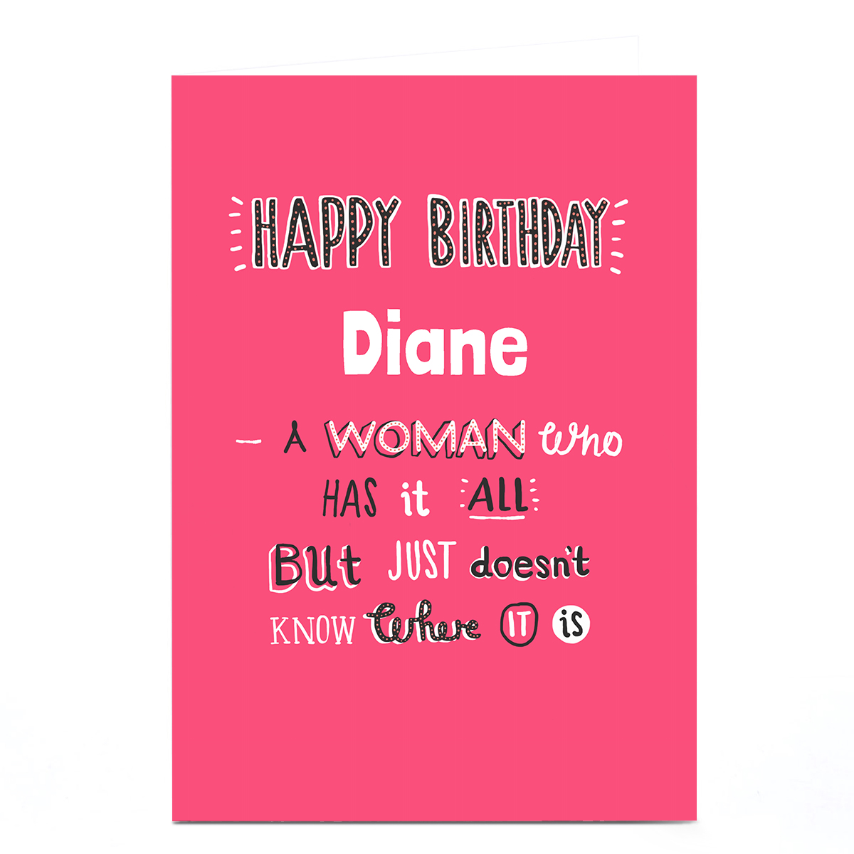Buy Personalised Editable Age Card Happy Birthday for GBP 1.79 Card