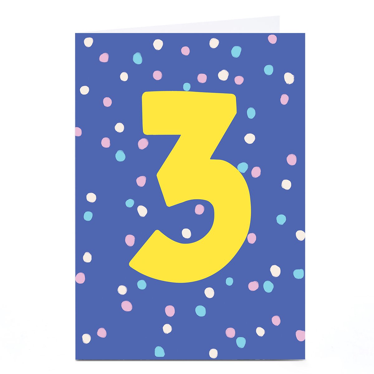 3rd Birthday Card - Colourful Dots