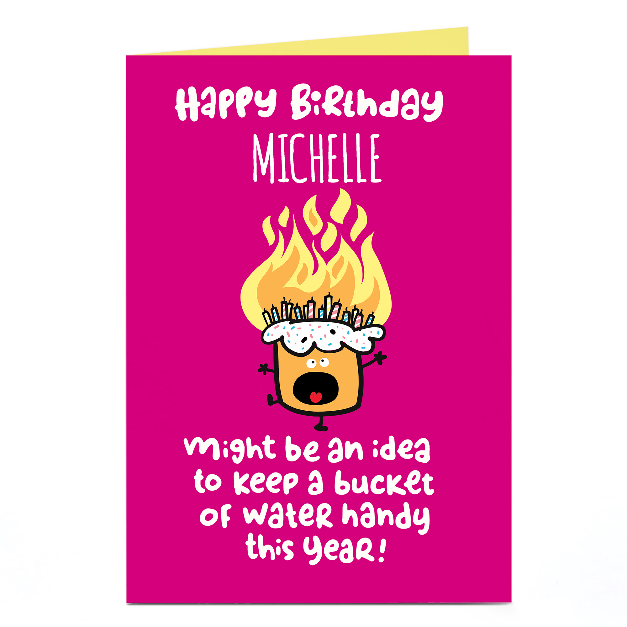 Personalised Fruitloops Birthday Card - Candles