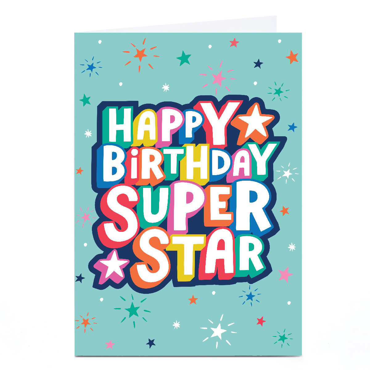 Personalised Ebony Newton Birthday Card - Super Star