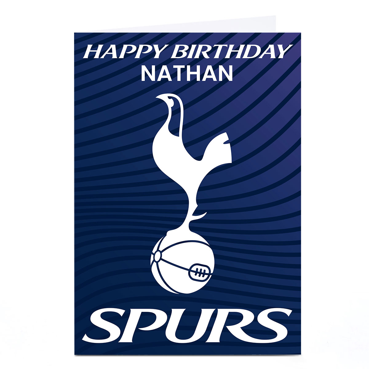 Personalised Football Birthday Card - Happy Birthday Spurs