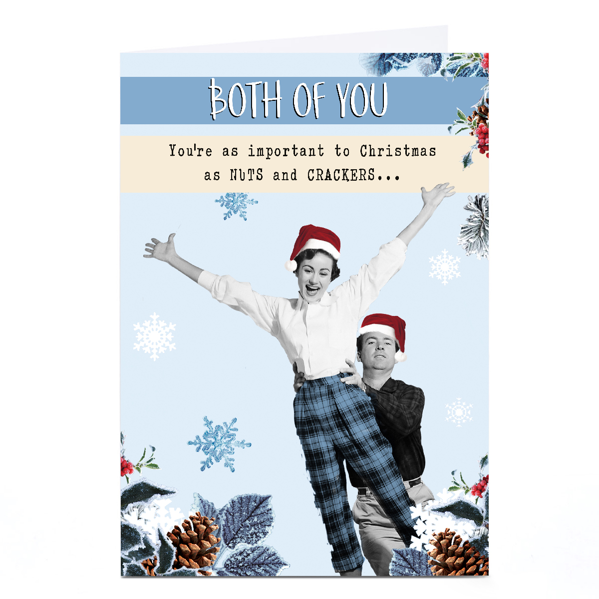 Personalised Quitting Hollywood Christmas Card - Both of You