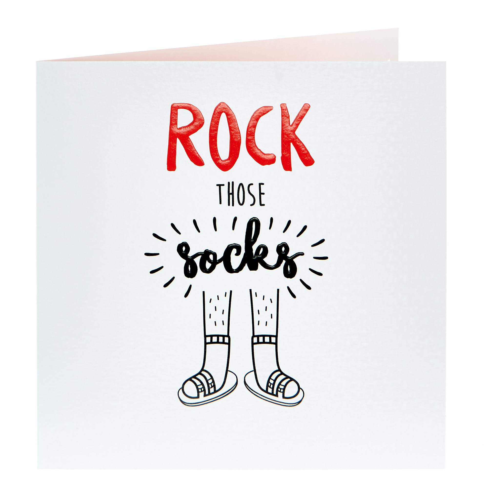 Birthday Card - Rock Those Socks