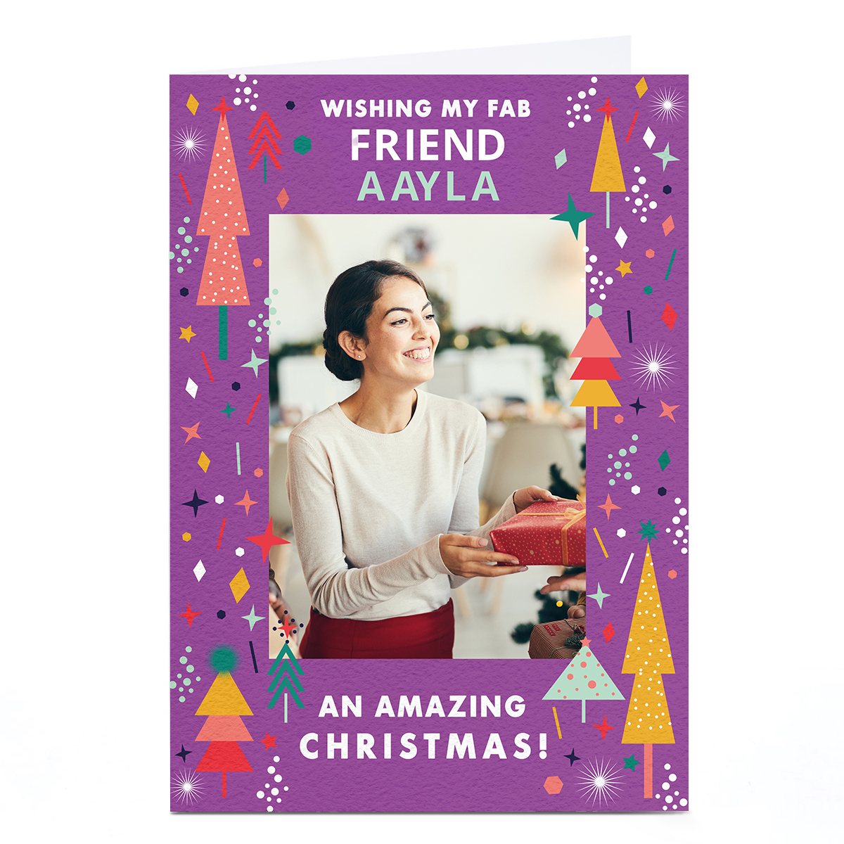 Photo Christmas Card - Wishing My Fab...