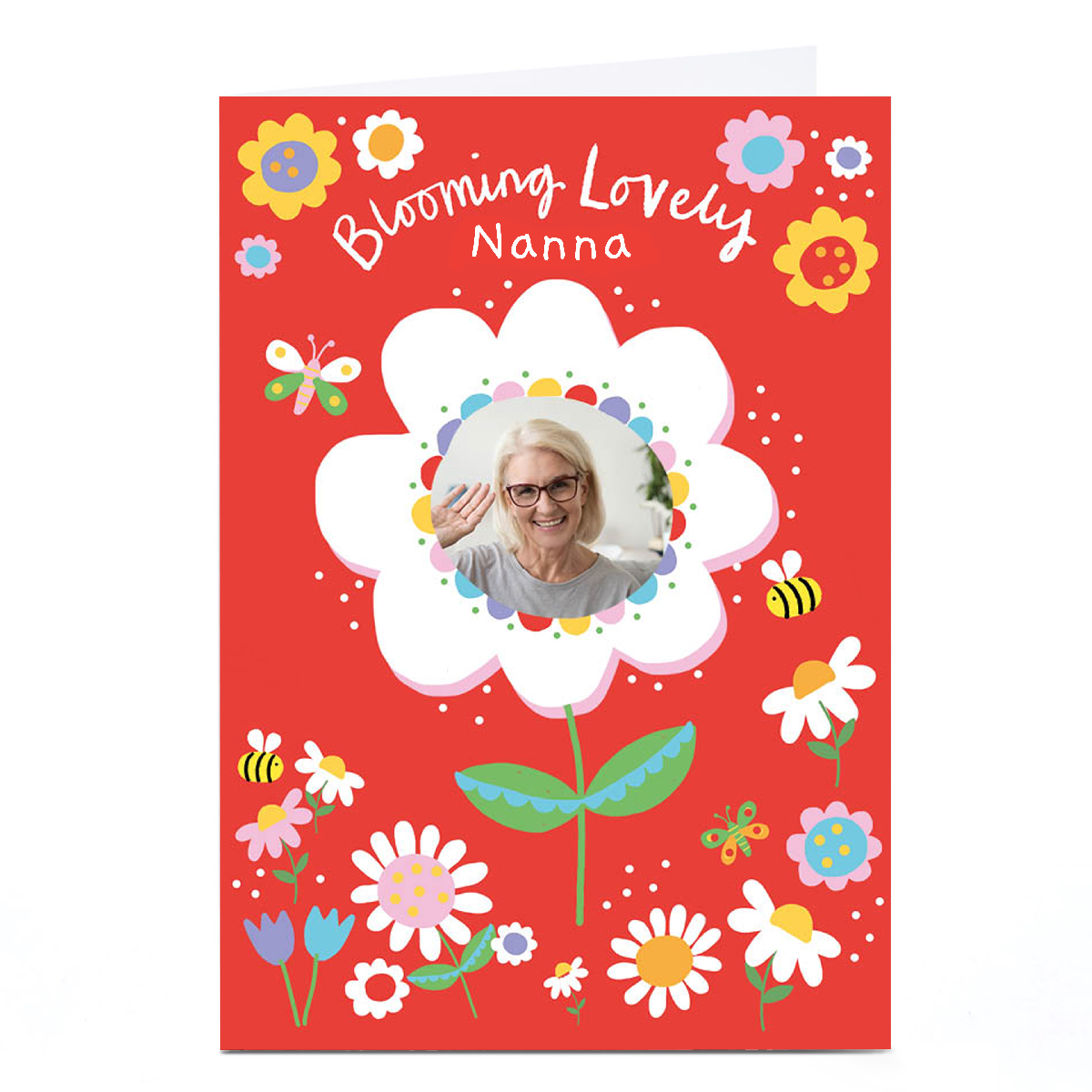 Personalised Lindsay Kirby Mother's Day Card - Blooming Lovely Nanna