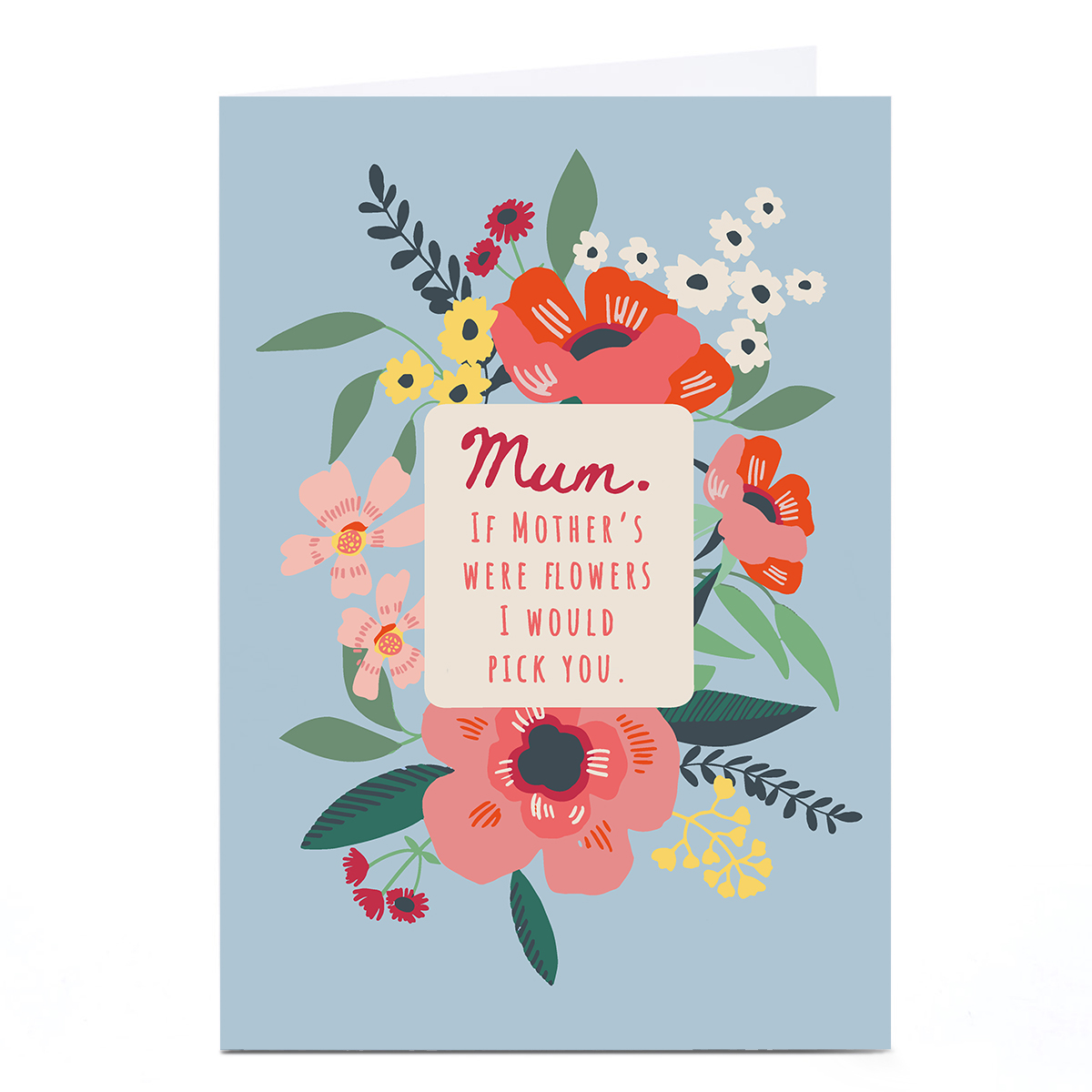 Personalised Bev Hopwood Mother's Day Card - Pick You, Mum