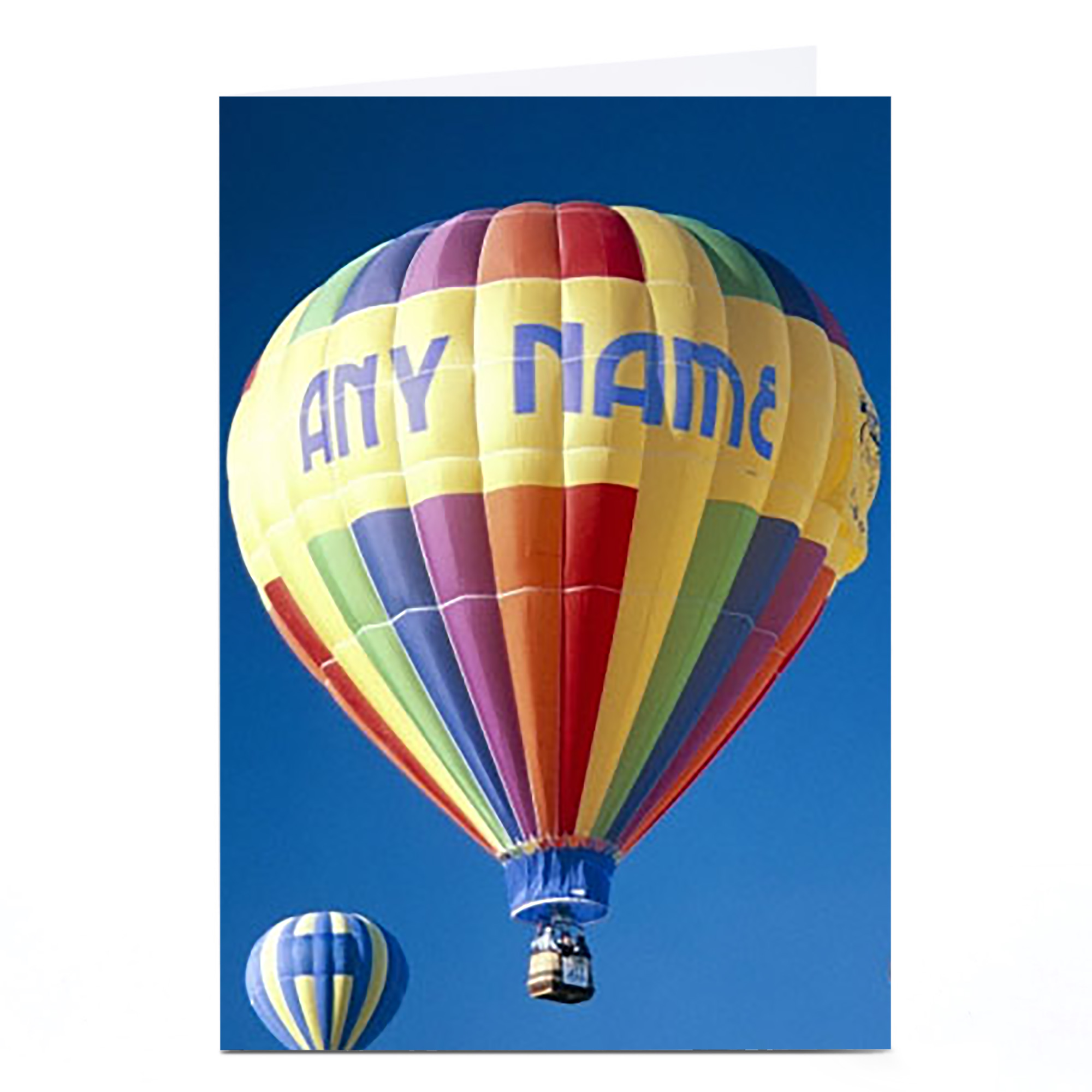 Personalised Card - Hot Air Balloon