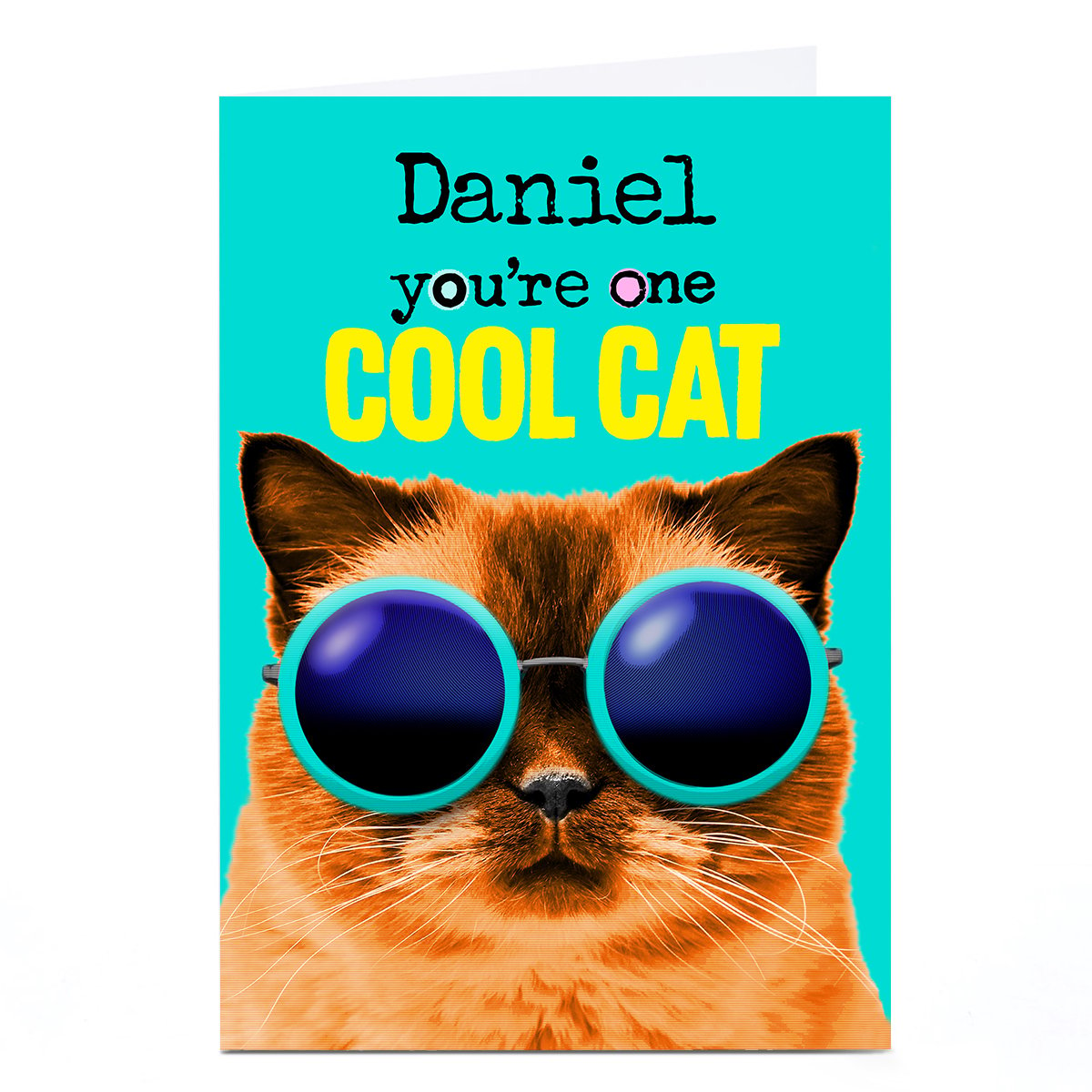 Personalised PG Quips Card - You're One Cool Cat 