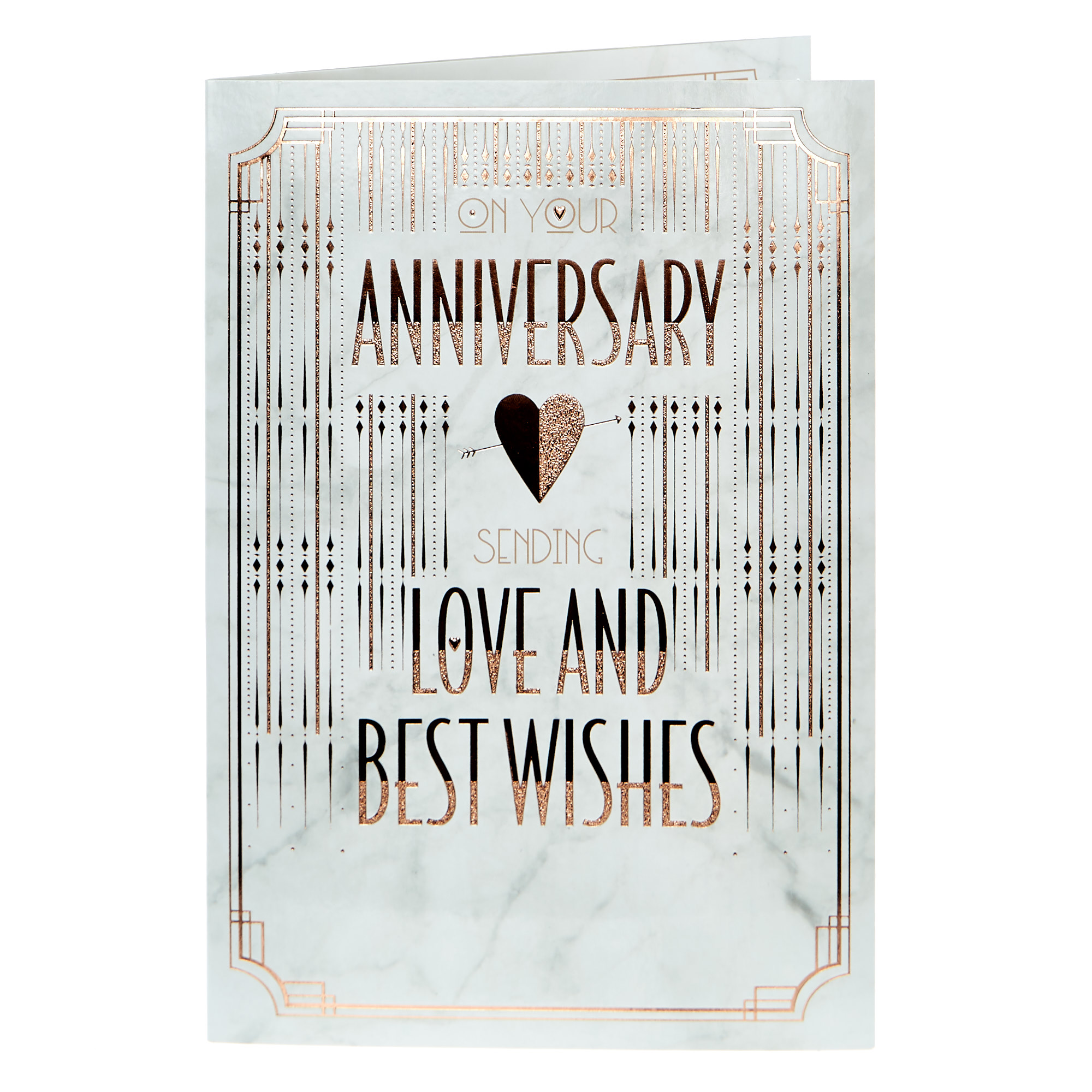 Anniversary Card - Love & Best Wishes