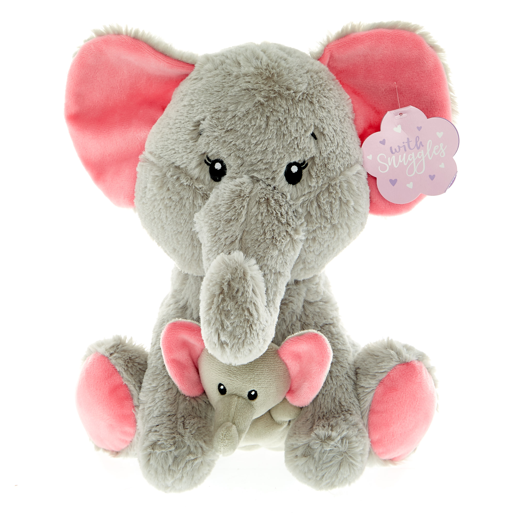 Mother & Baby Elephant Soft Toy