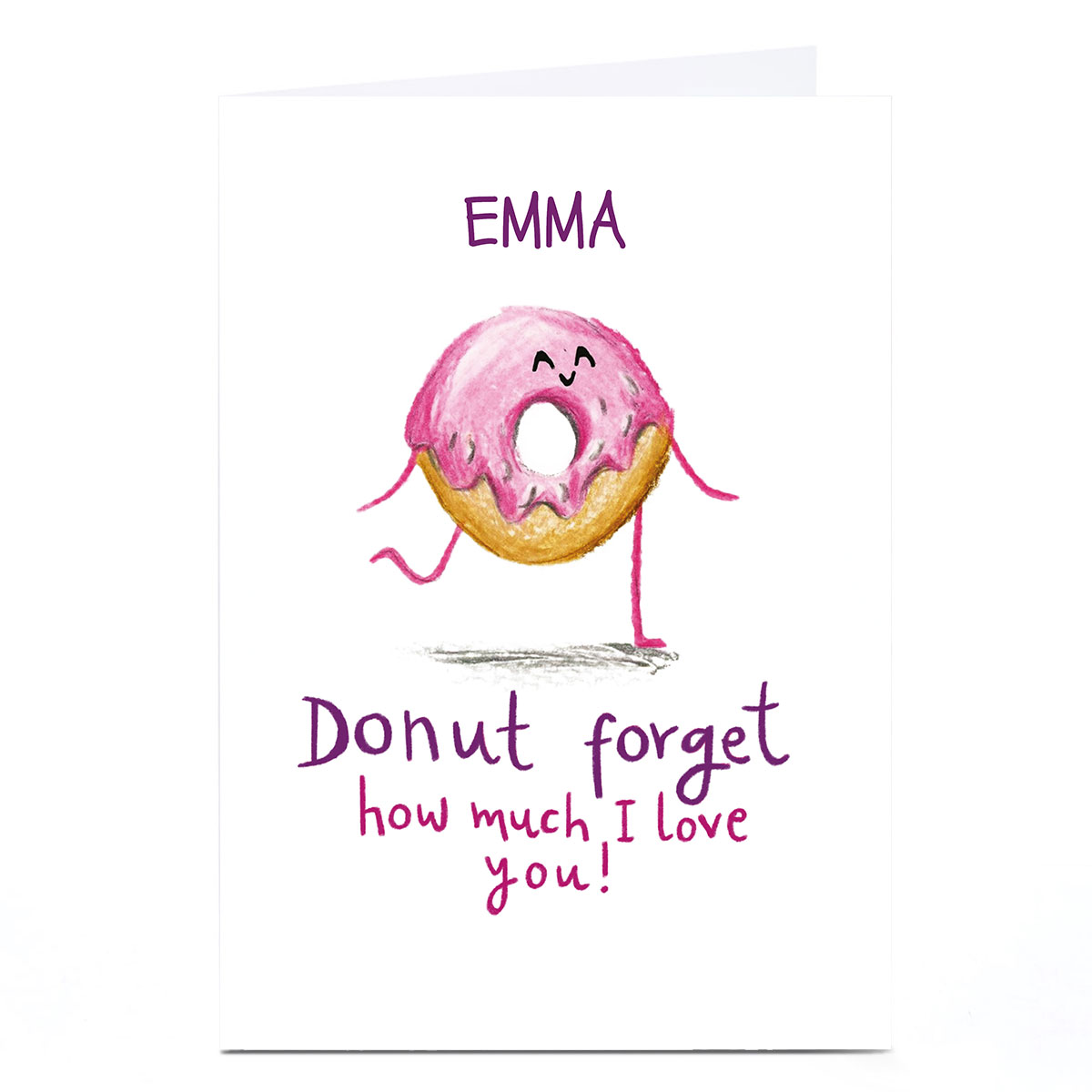 Personalised Whale & Bird Card - Donut Forget 