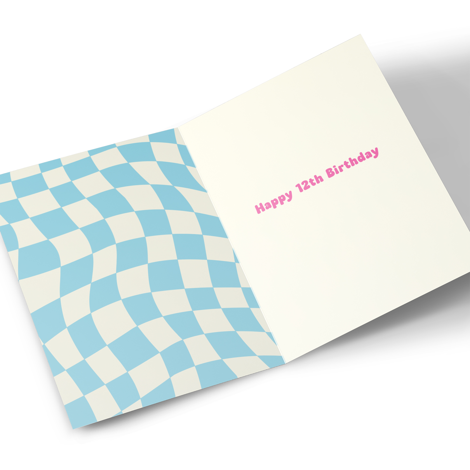 12th Birthday Card - Pink Pop Art Party Time