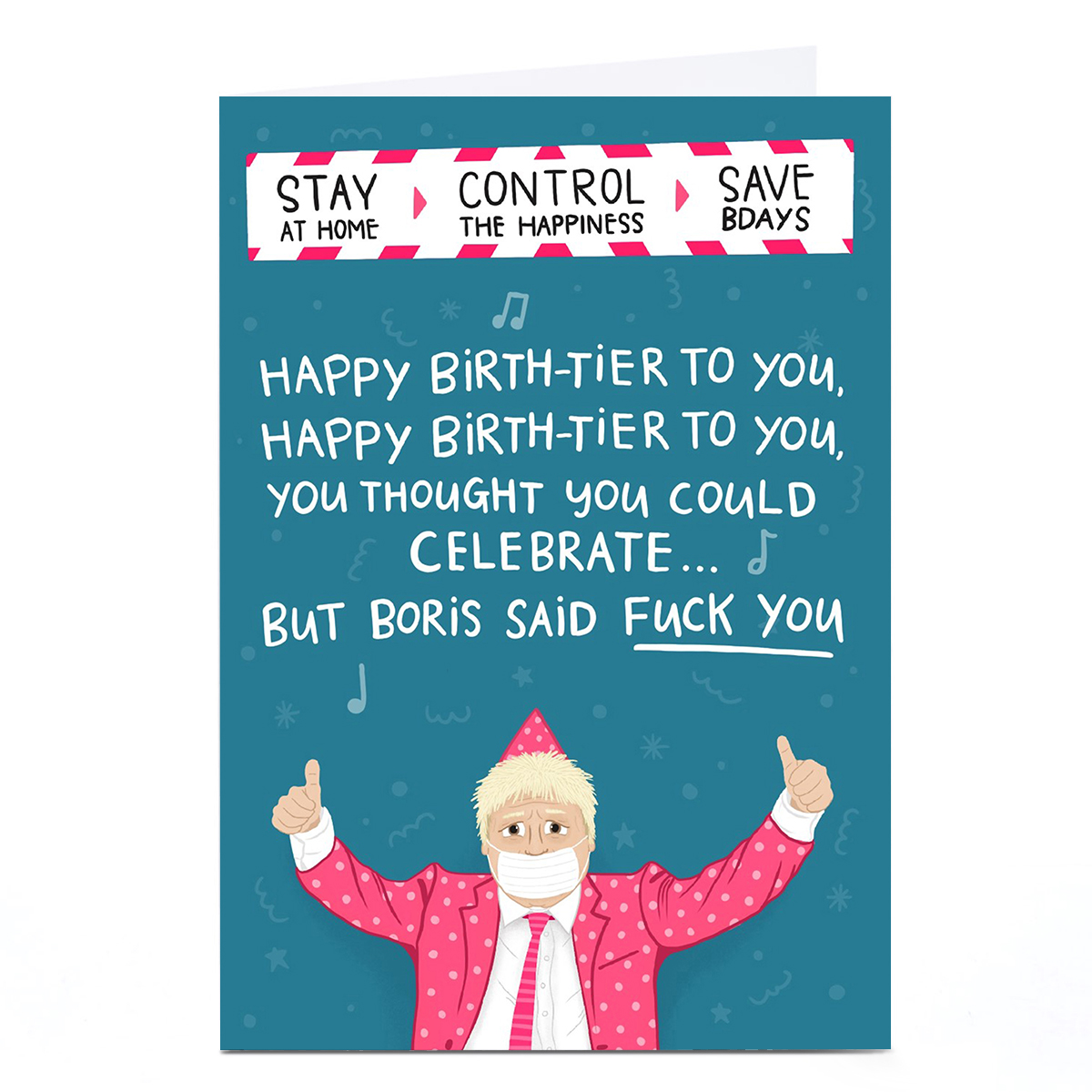 Personalised Blue Kiwi Birthday Card - Save Birthdays 