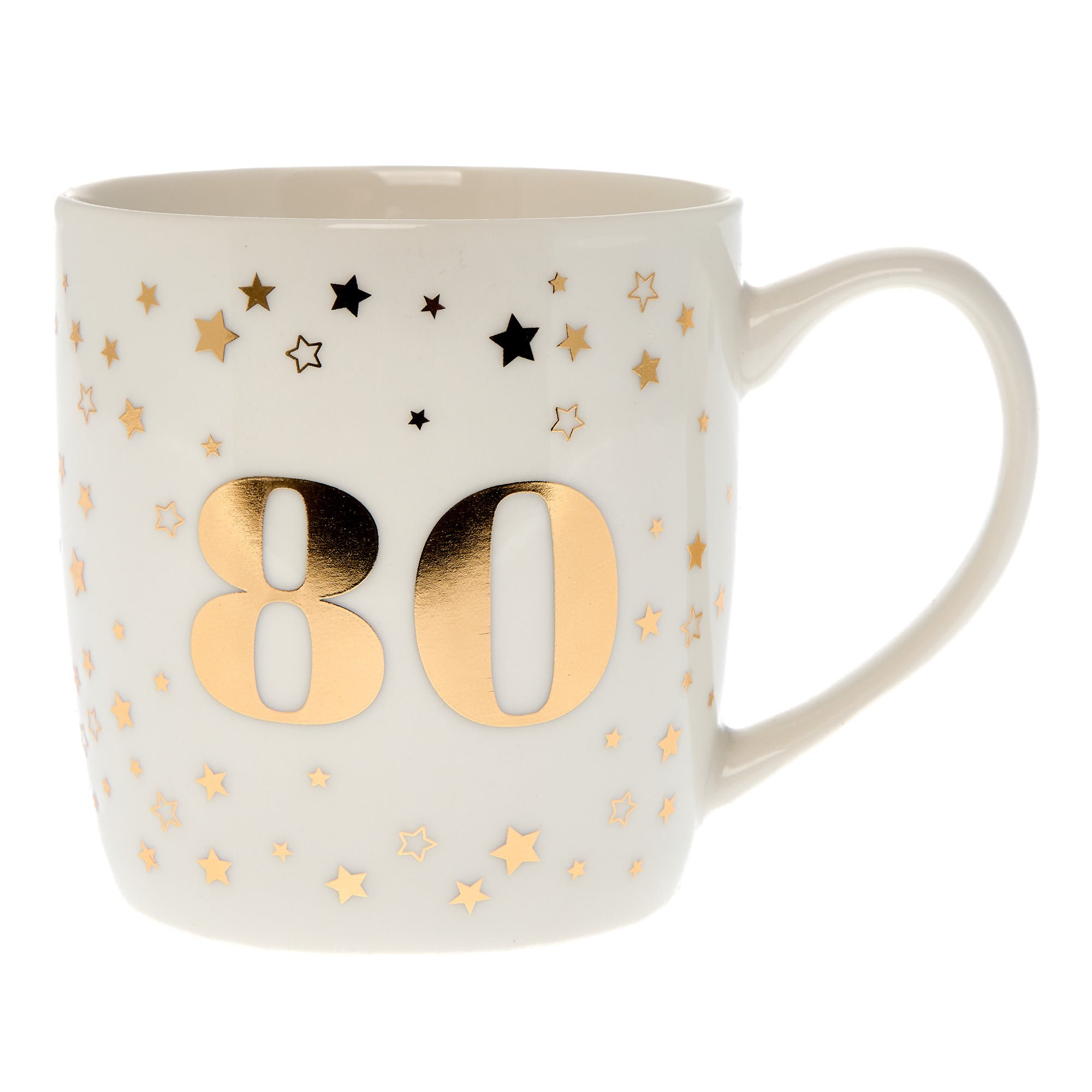Blue & Gold 80th Birthday Mug In A Box