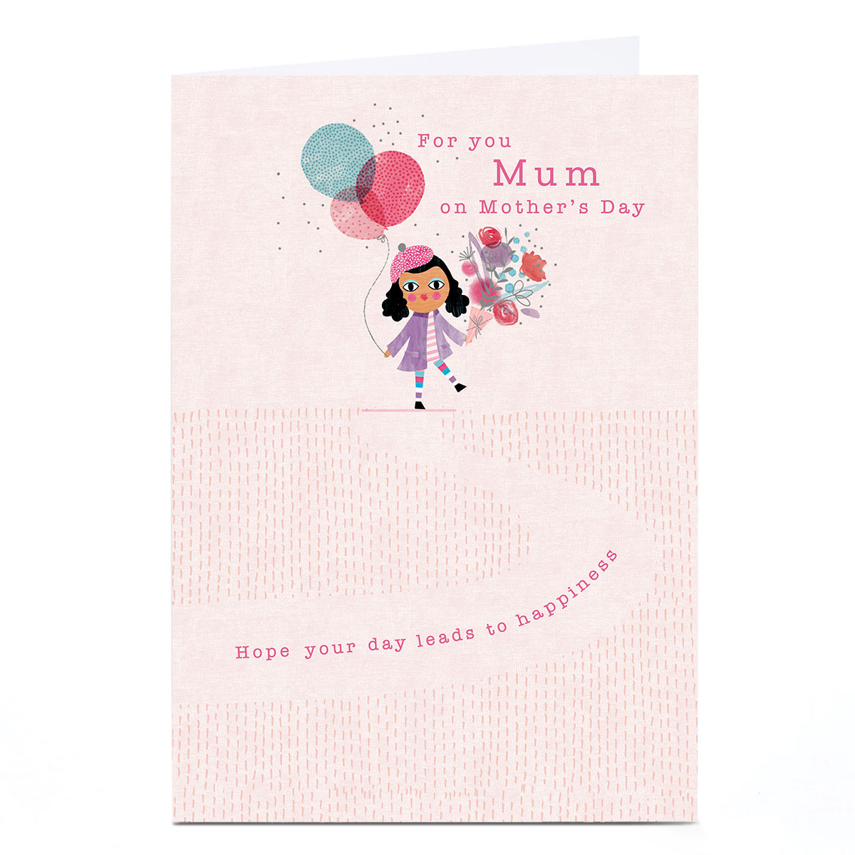 Personalised Mother's Day Card - Leads To Happiness, Mum