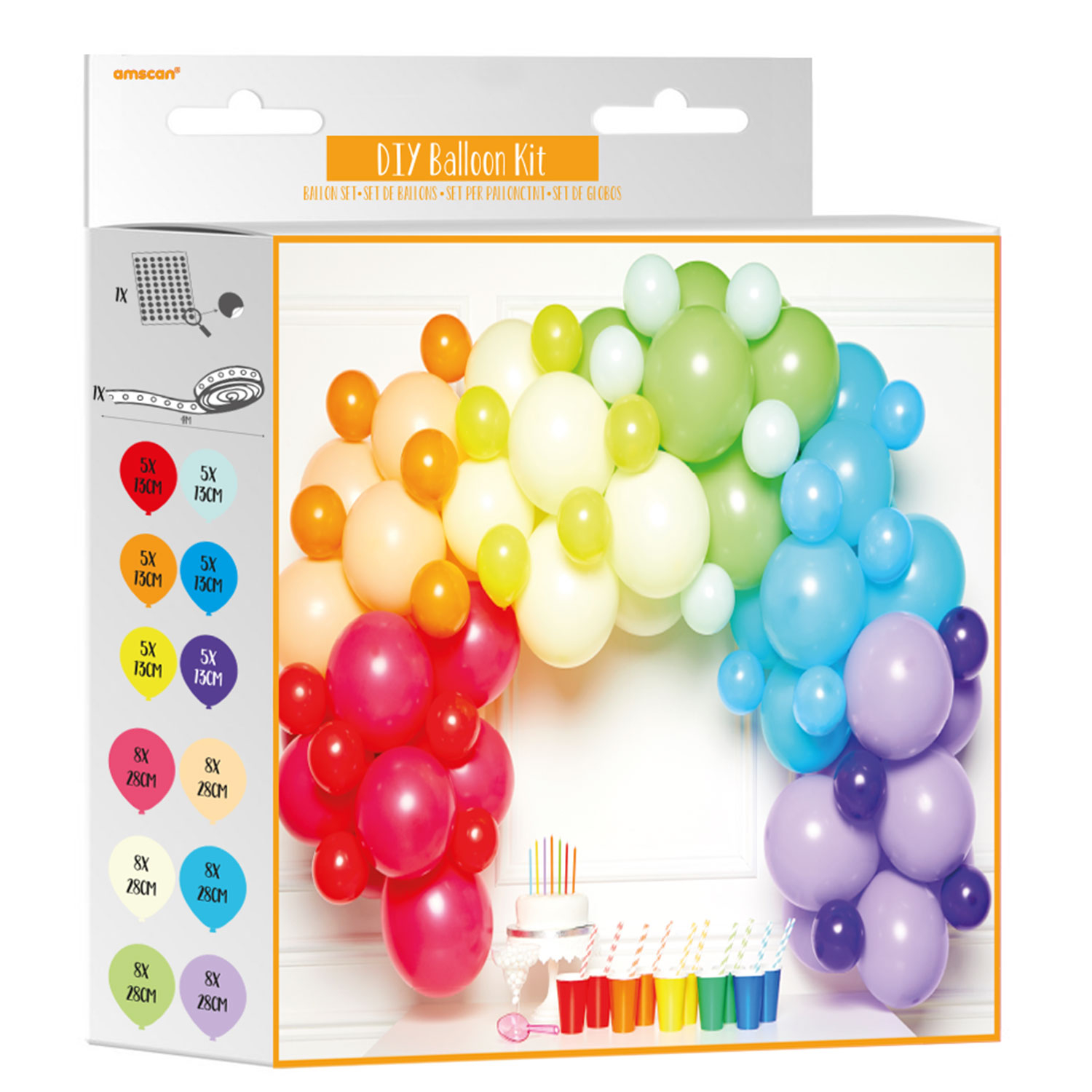 DIY Balloon Garland Kit - Rainbow