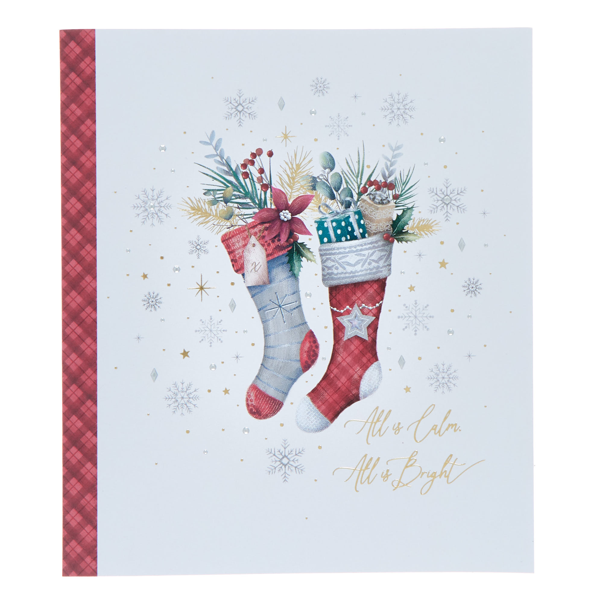 10 Premium Boxed Charity Christmas Cards - Lyrics (2 Designs)
