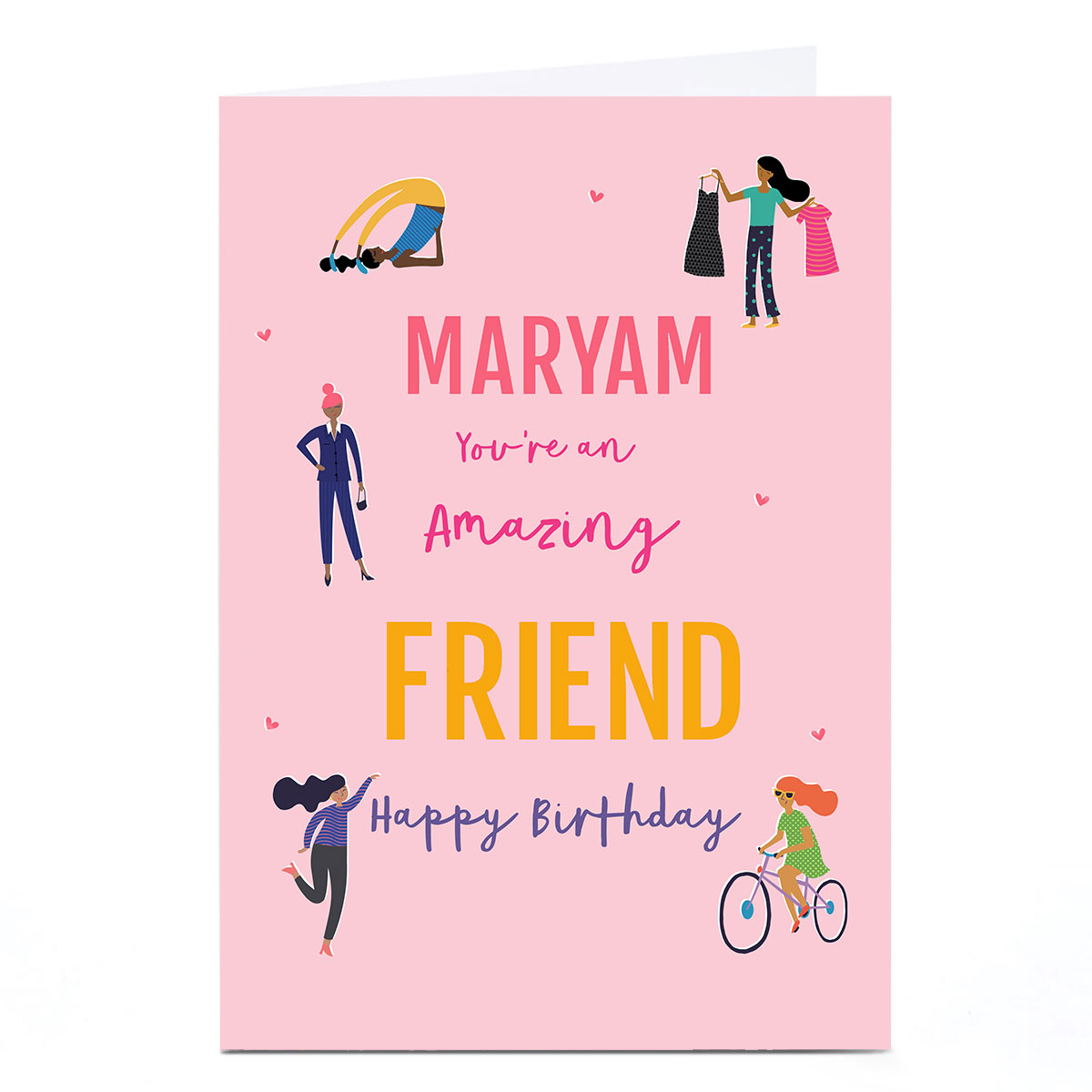 Personalised Birthday Card - An Amazing Friend