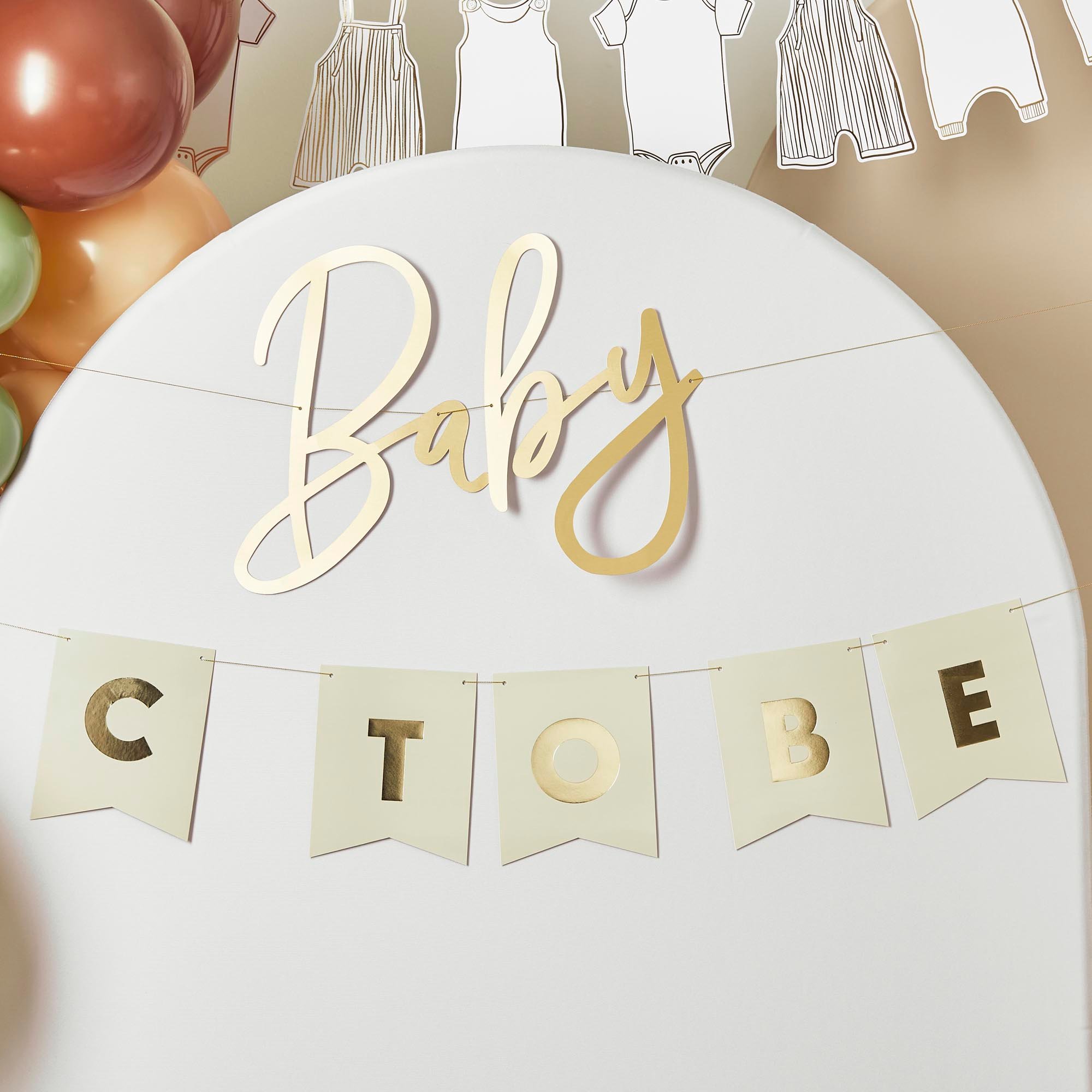 Baby To Be Customisable Card Banners 2m 