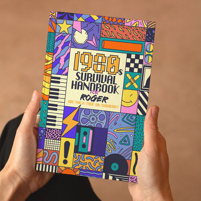 Personalised 1980s Nostalgia Survival Book - Paperback