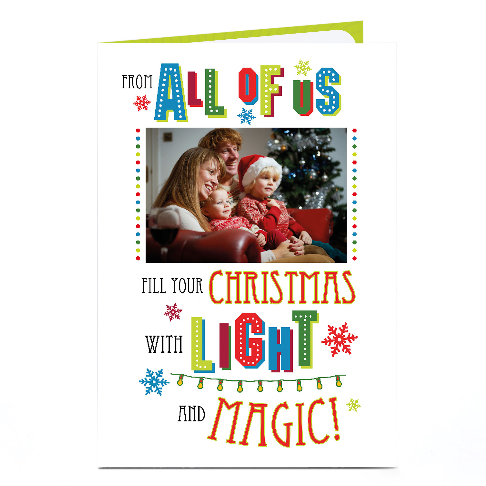 Photo Christmas Card - Light And Magic