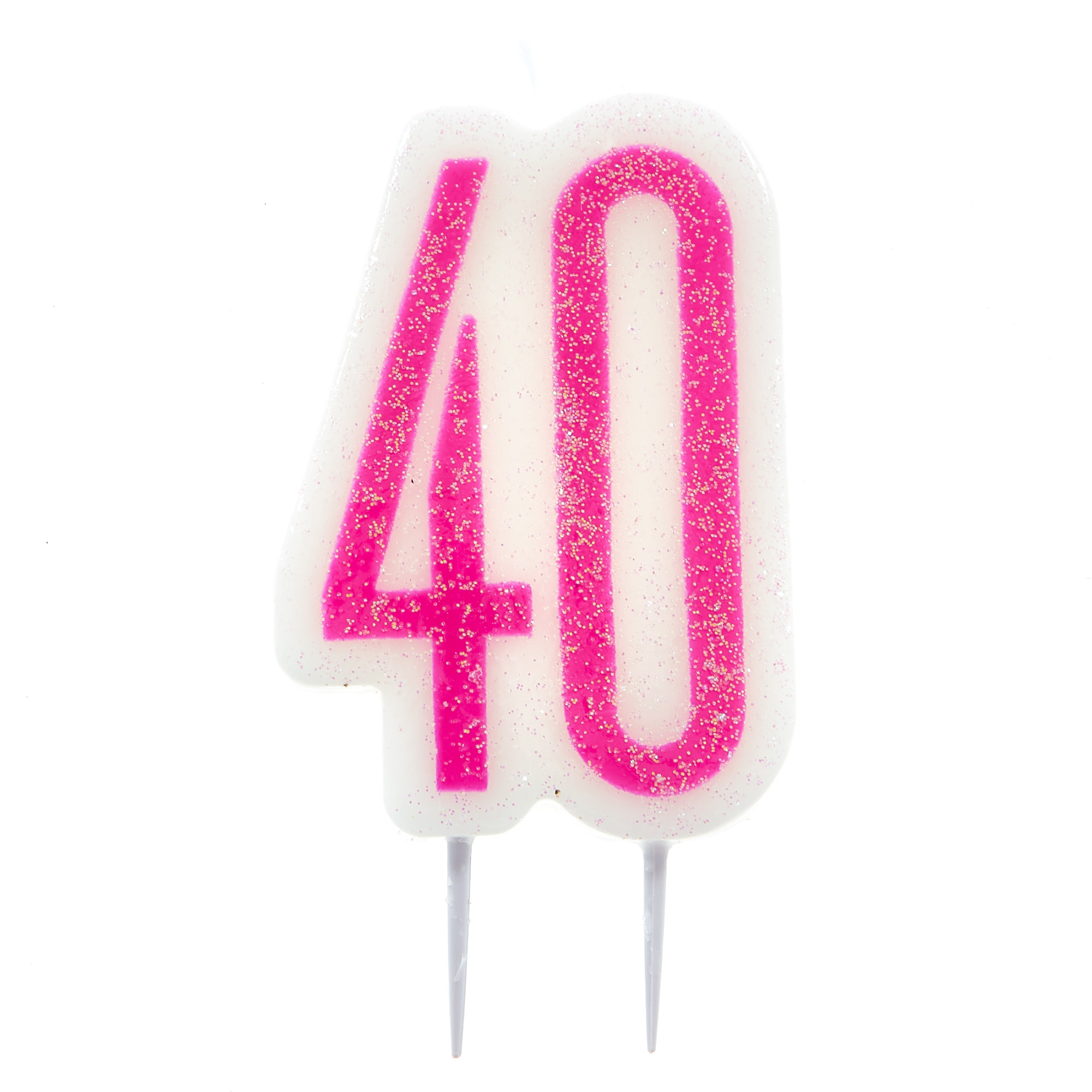 Pink 40th Birthday Party Accessories - 6 Pieces 
