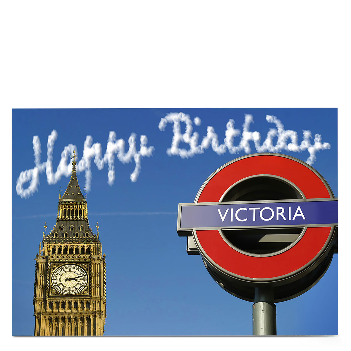 Personalised Birthday Card - London Underground