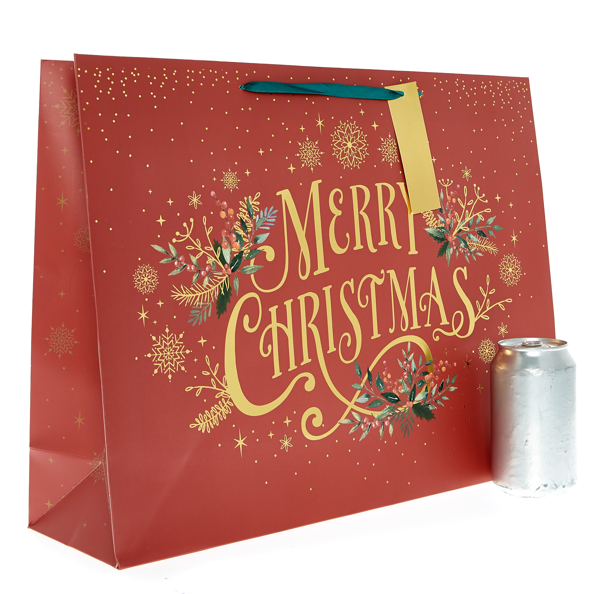 Extra Large Landscape Classic Merry Christmas Gift Bag