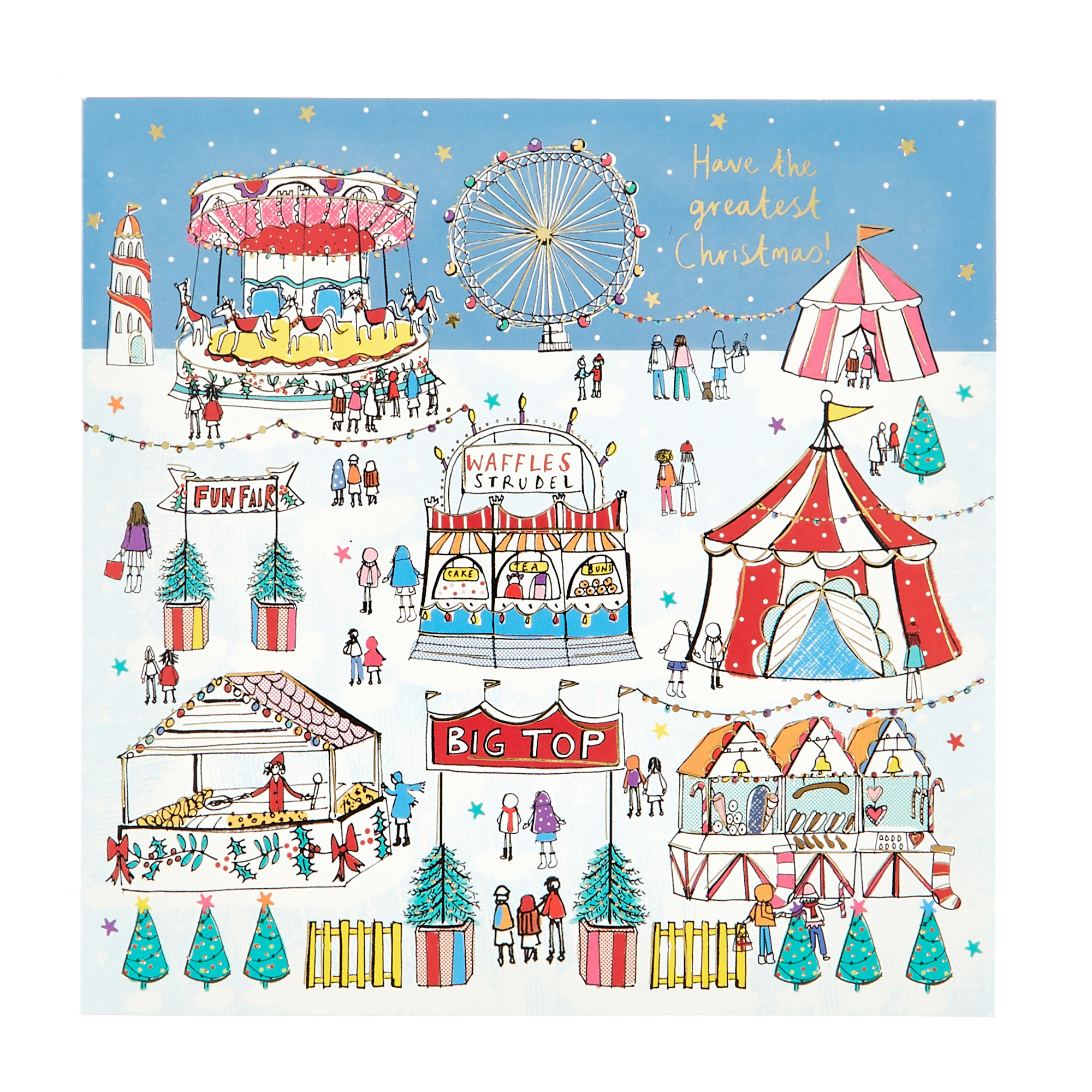 18 Charity Christmas Cards - Carnival (2 Designs)