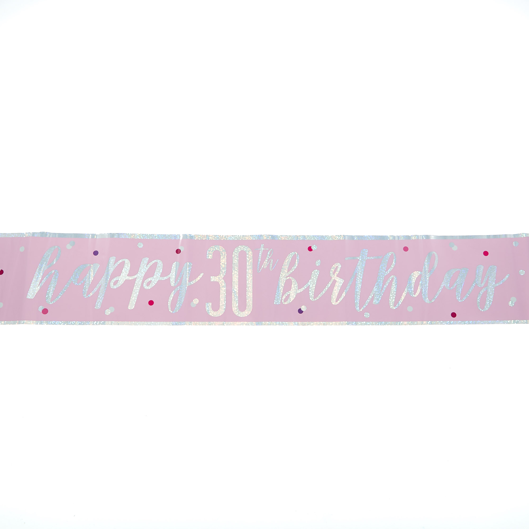 Pink 30th Birthday Party Accessories - 6 Pieces 