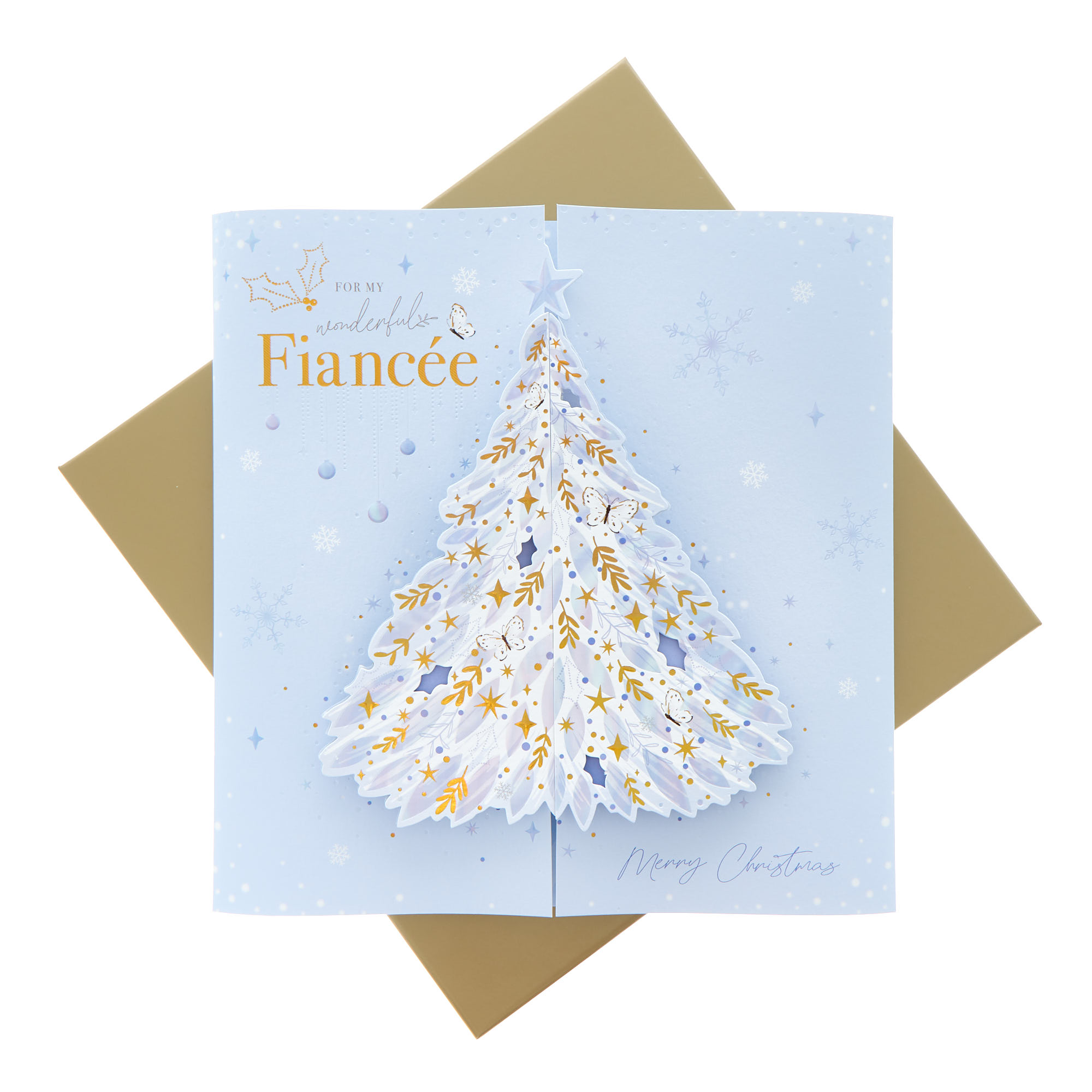 Wonderful Fiancee Premium Boxed Christmas Card
