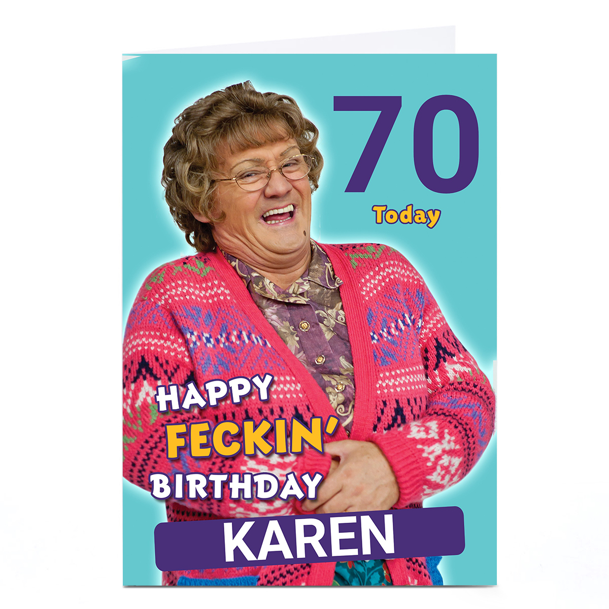 Personalised Mrs Browns Boys Birthday Card - Happy Feckin' Birthday