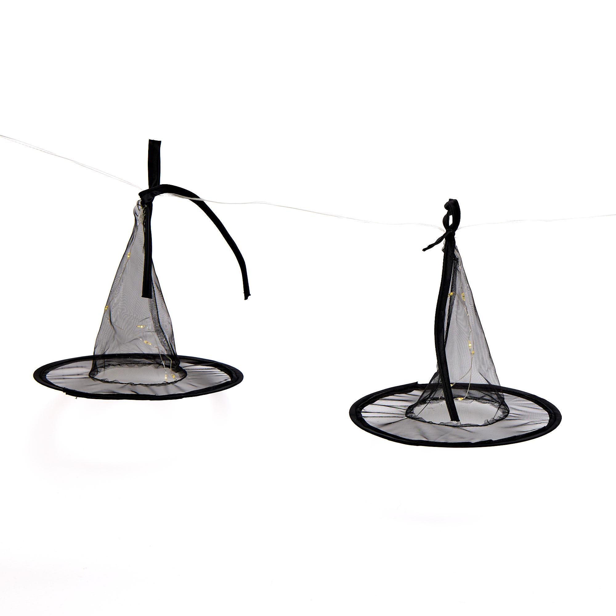 Light-Up Witch Hat Garland