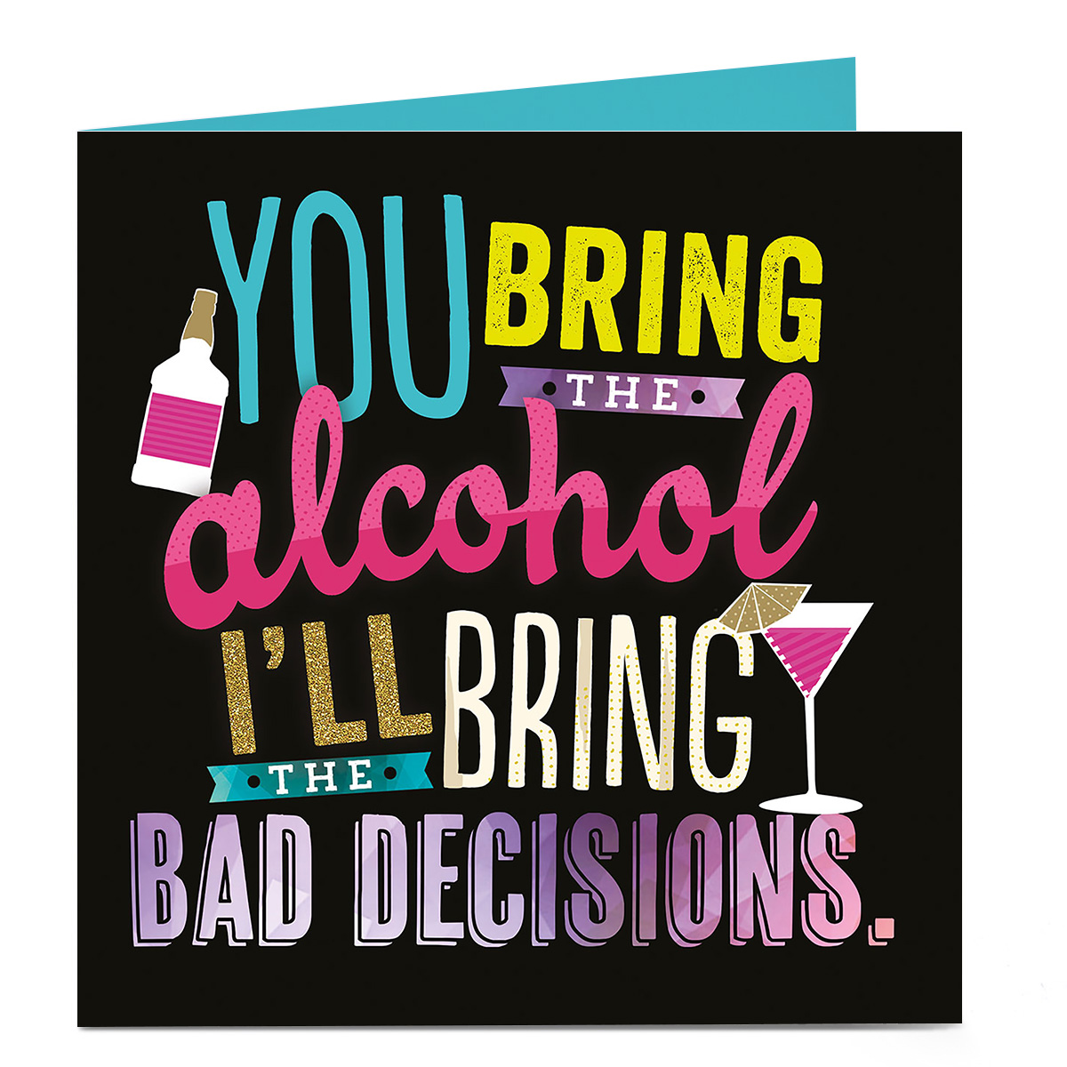 Personalised Bright Ideas Card - Bad Decisions