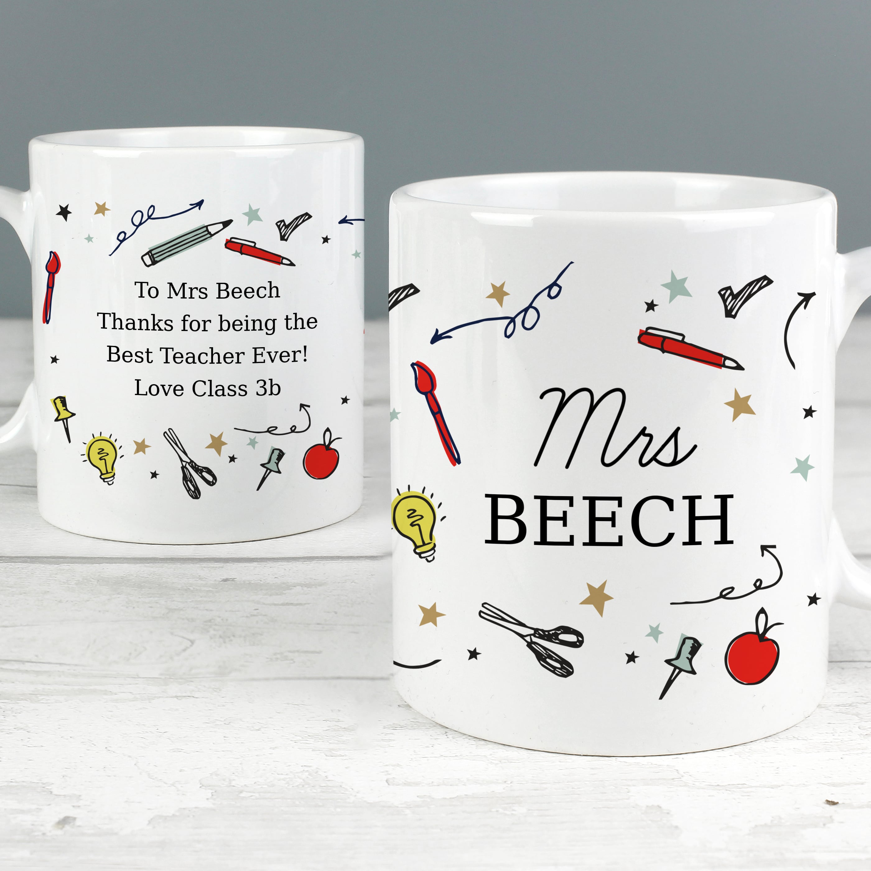 Personalised School Teacher Mug