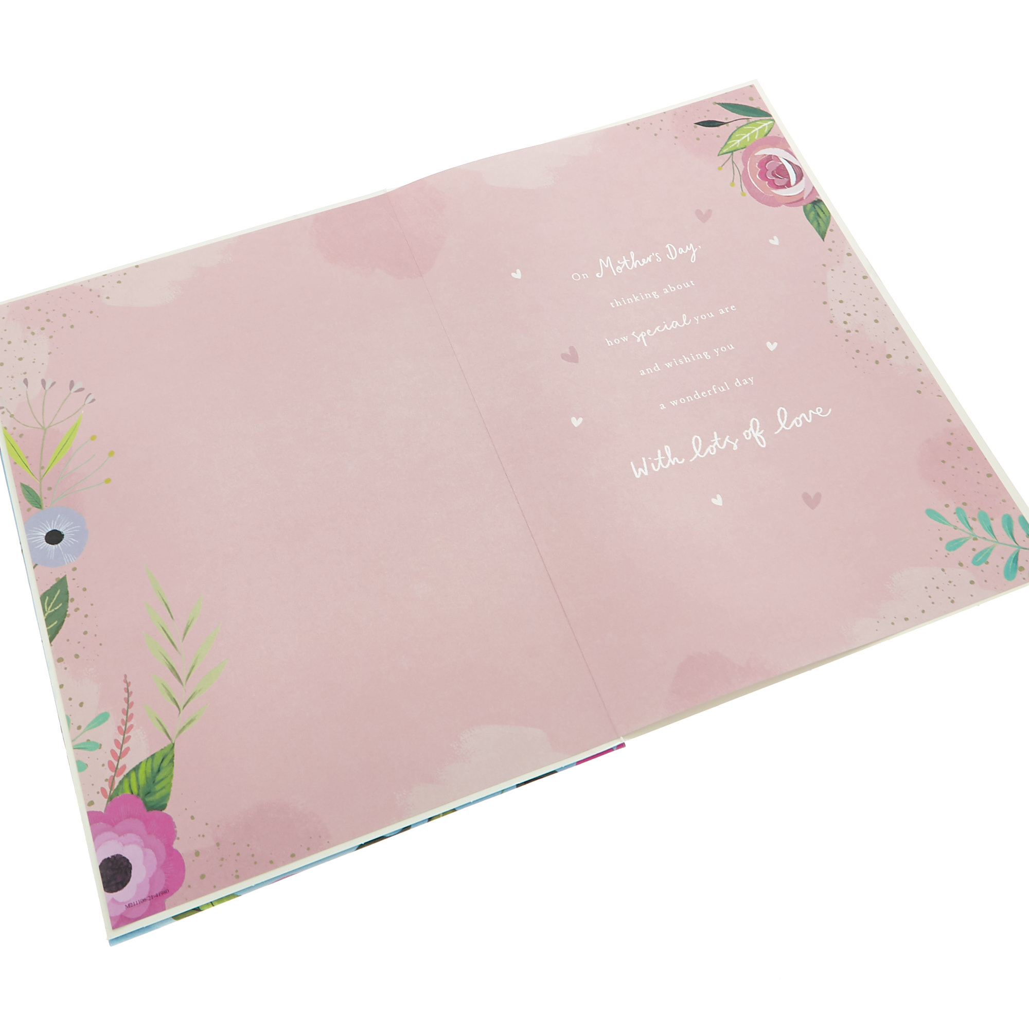 Satin Collection Mother's Day Card - Floral Border