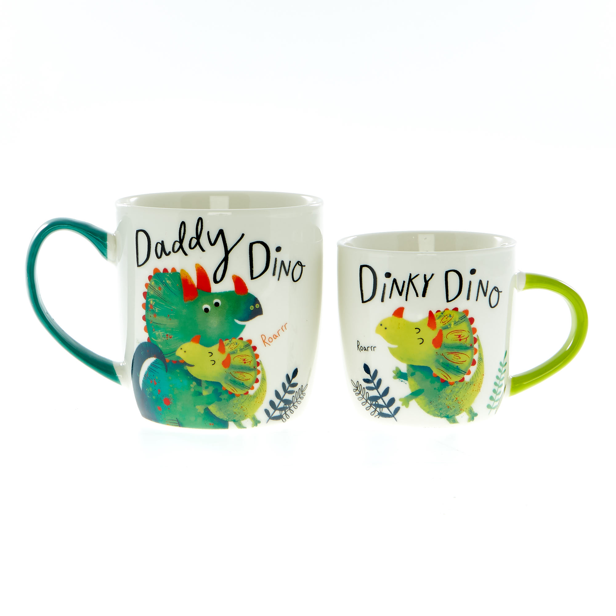 Green Dino Daddy & Me Twin Mug Set