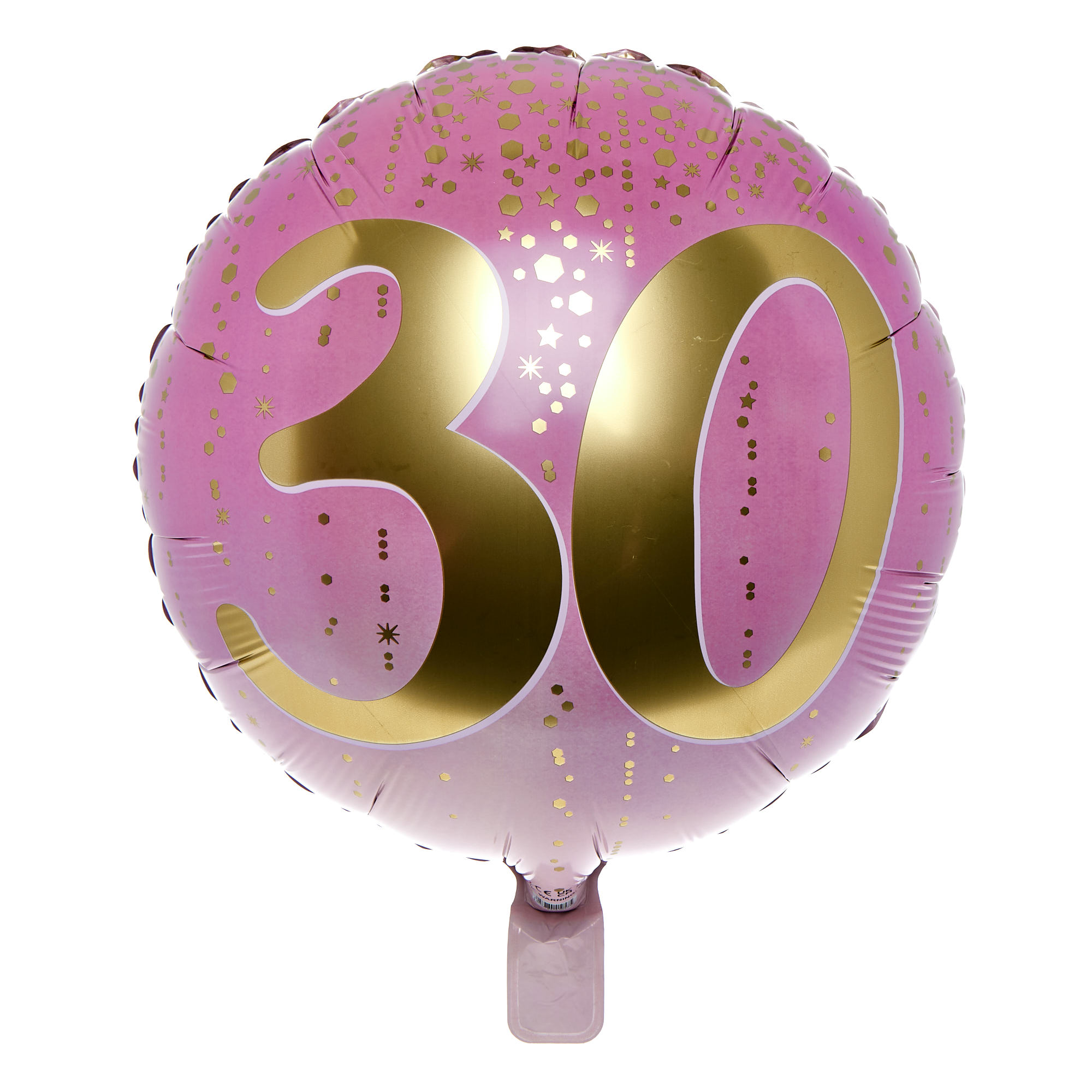 Pink & Gold 30th Birthday Balloon Bouquet - DELIVERED INFLATED!