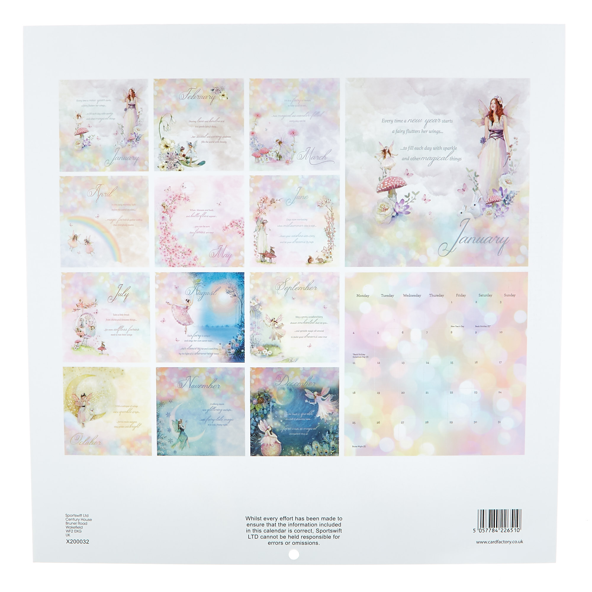 Fairies 2021 Calendar