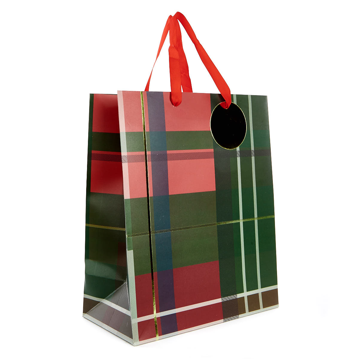 Medium Christmas Gift Bag - Tartan