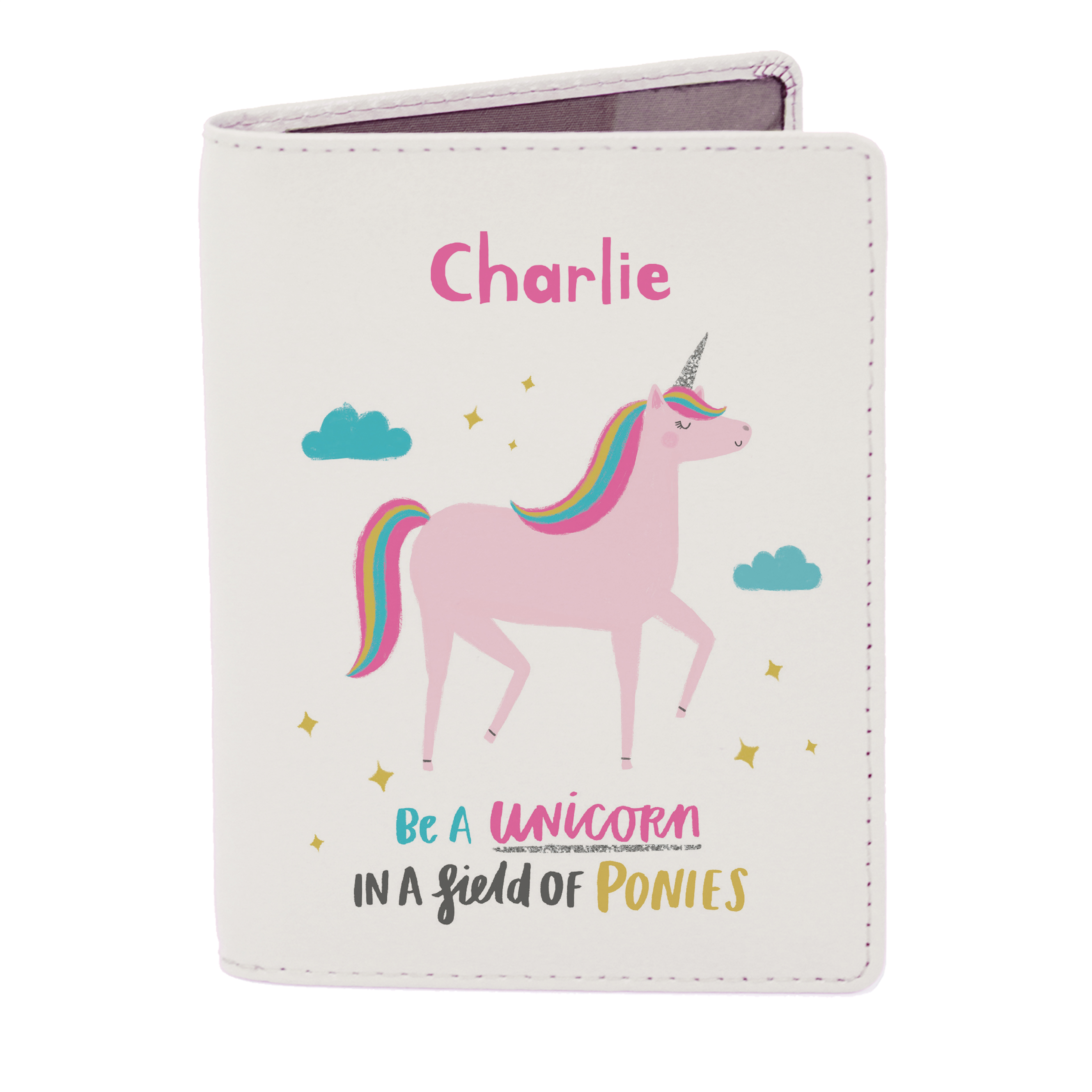 Personalised Passport Holder - Unicorn