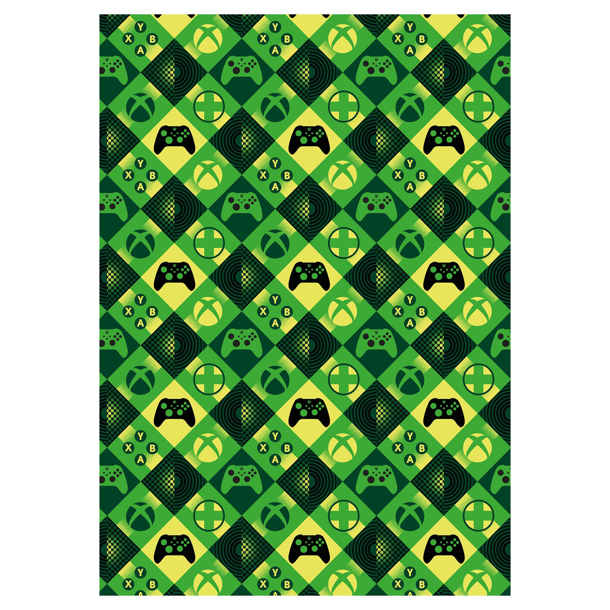 XBOX Wrapping Paper - 2 Sheets & 2 Tags