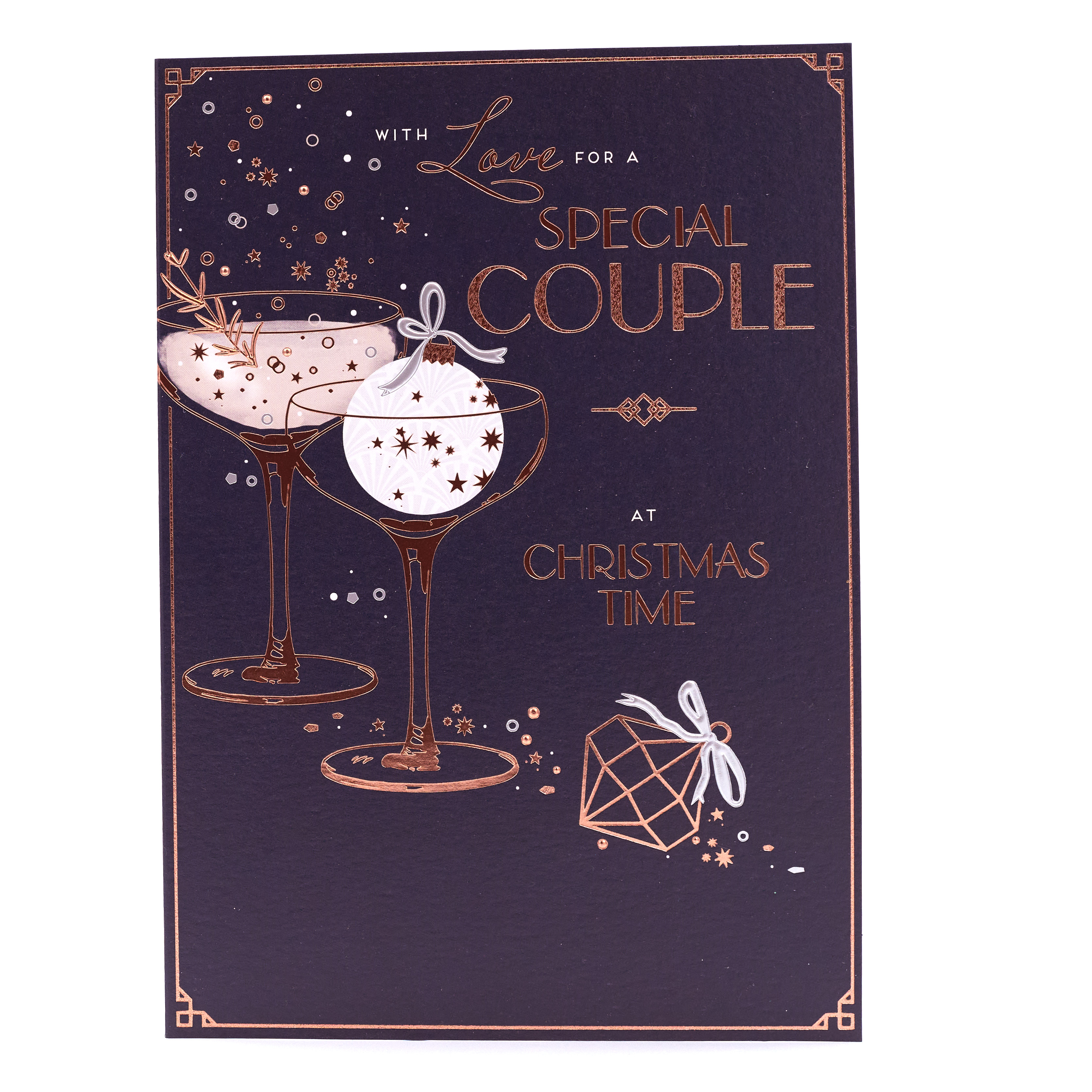 Christmas Card - Special Couple, Art Deco Cocktails