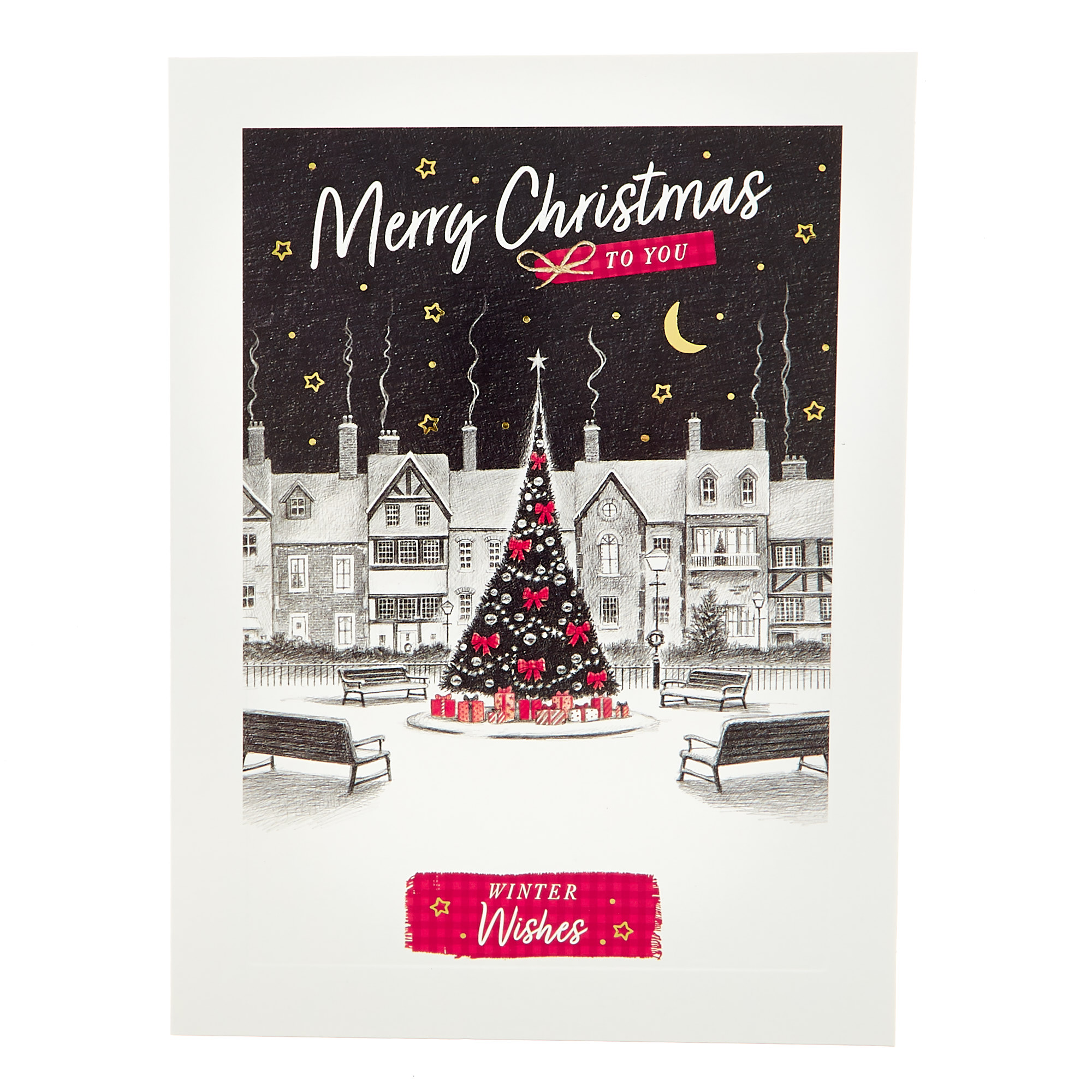 Buy 12 Deluxe Charity Boxed Christmas Cards Snowy Villages (2 Designs