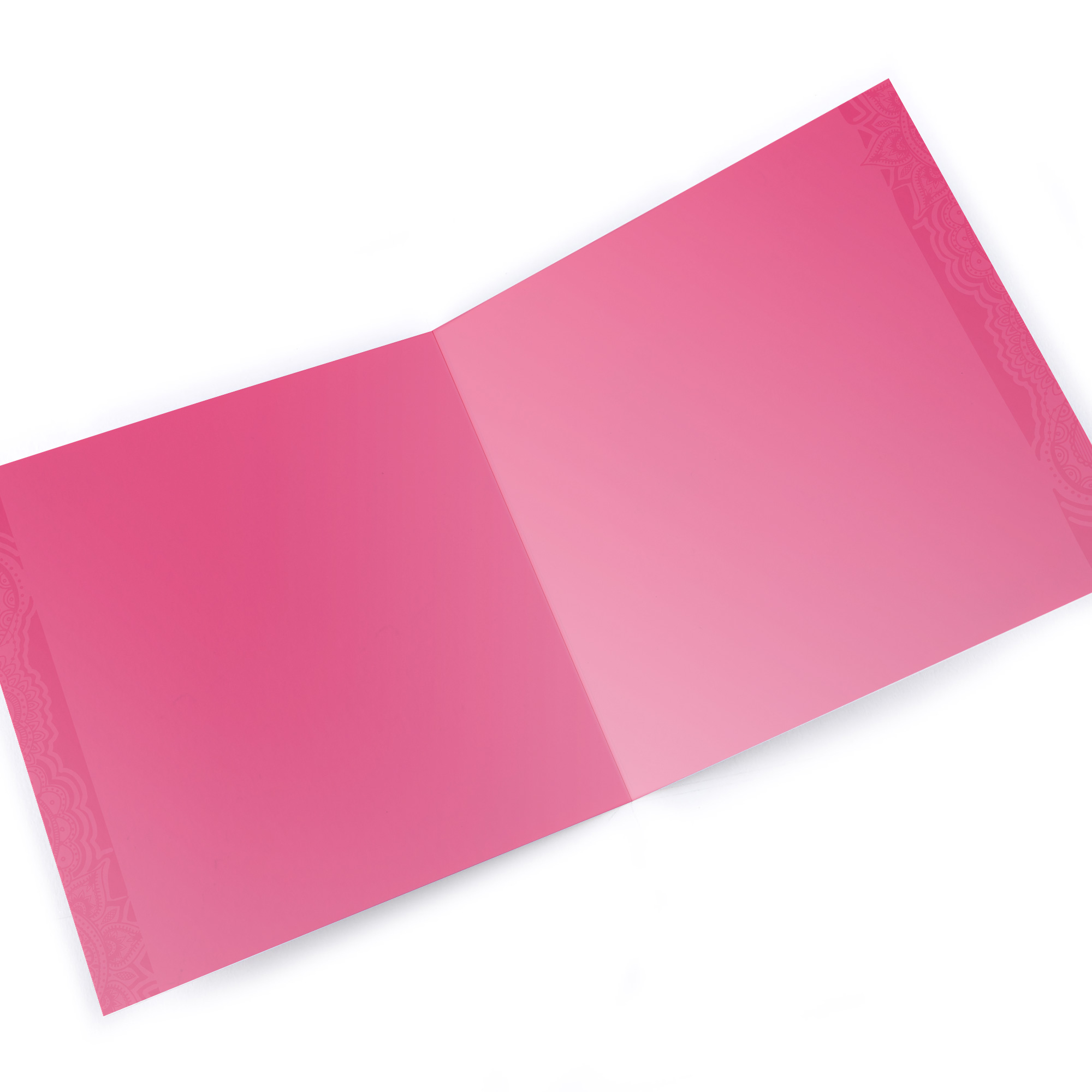 Photo Card - Pink Patterned With Tape