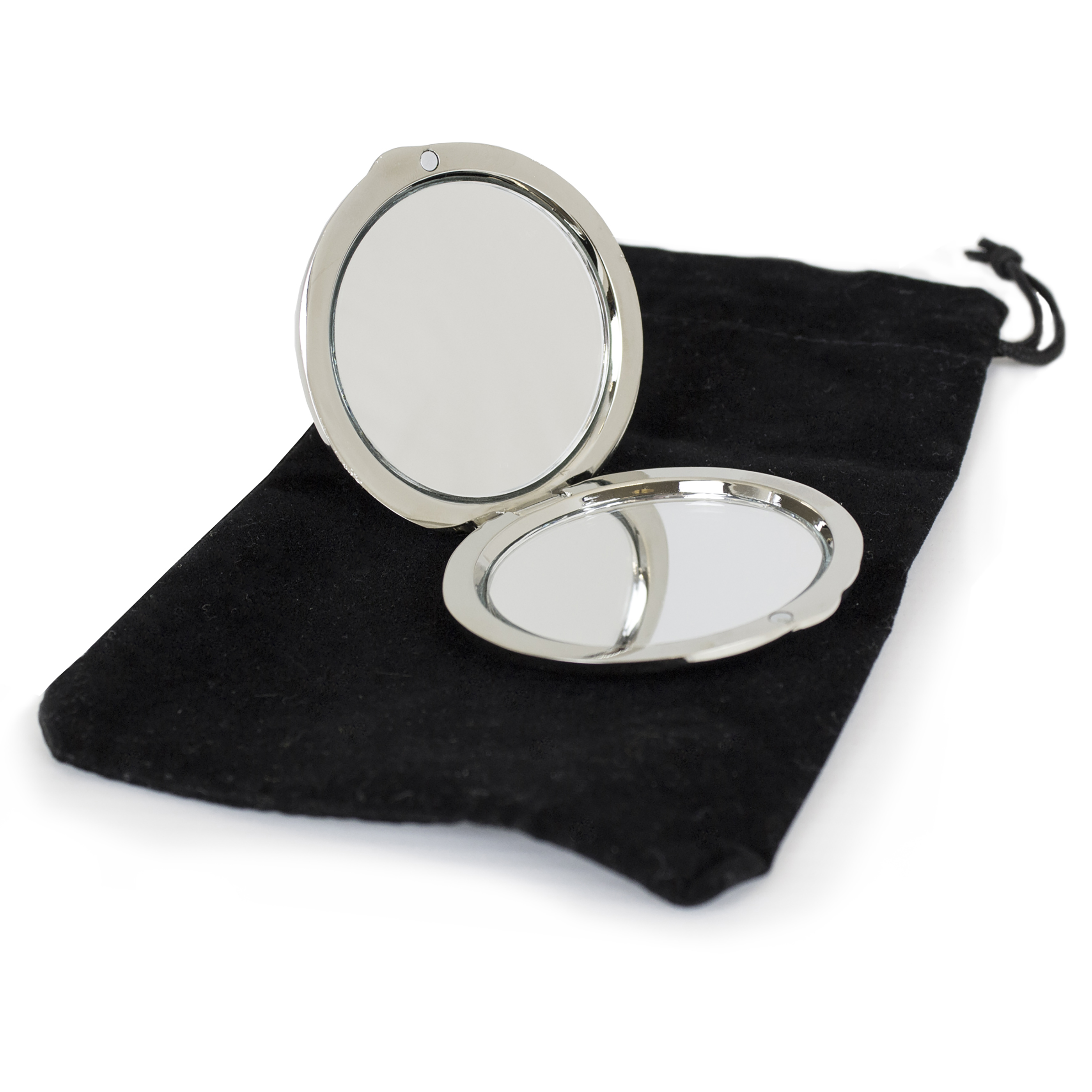 Personalised Flower Teachers Round Compact Mirror