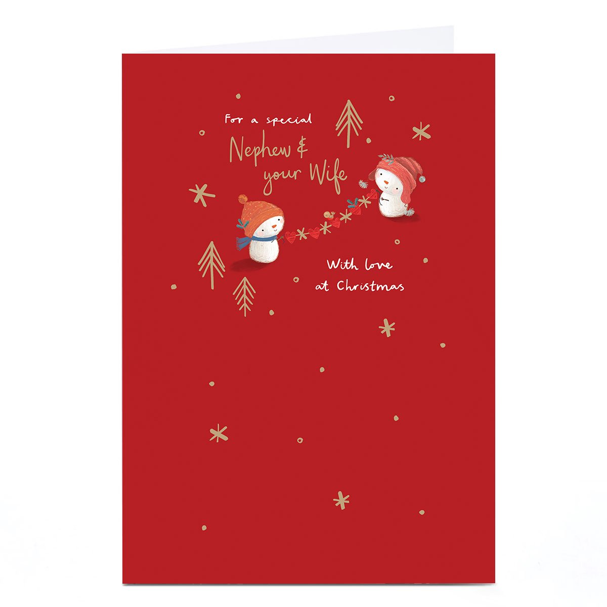 Christmas Card - For A Special Nephew & Your Wife