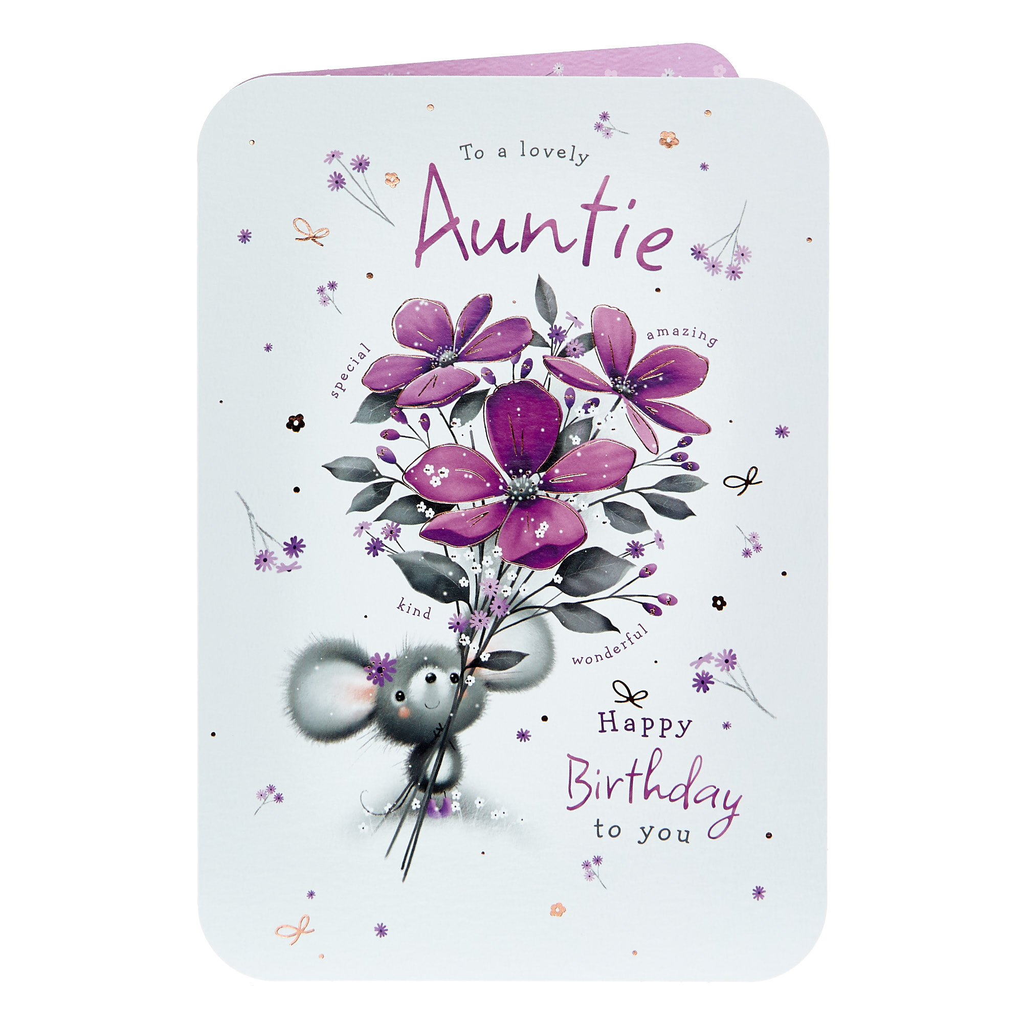 Birthday Card - Lovely Auntie